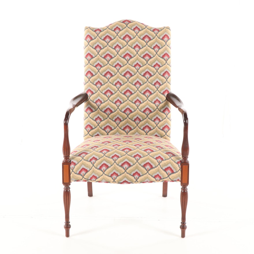 Federal Style Upholstered Armchair, 20th Century