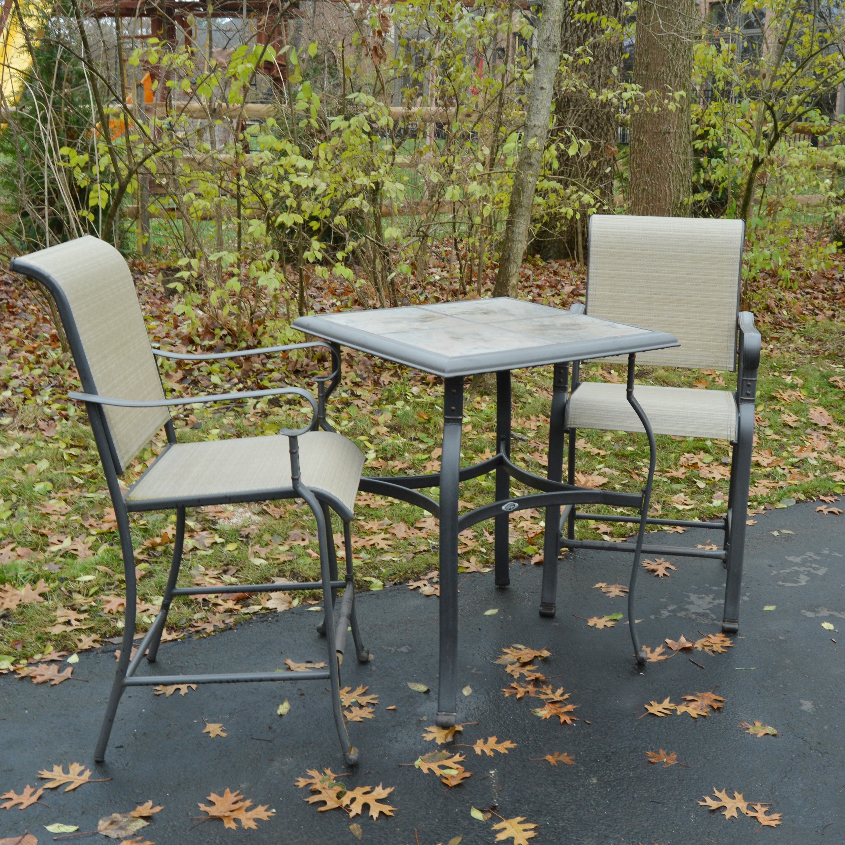 Patio High Bistro Table and Chairs by Hampton Bay