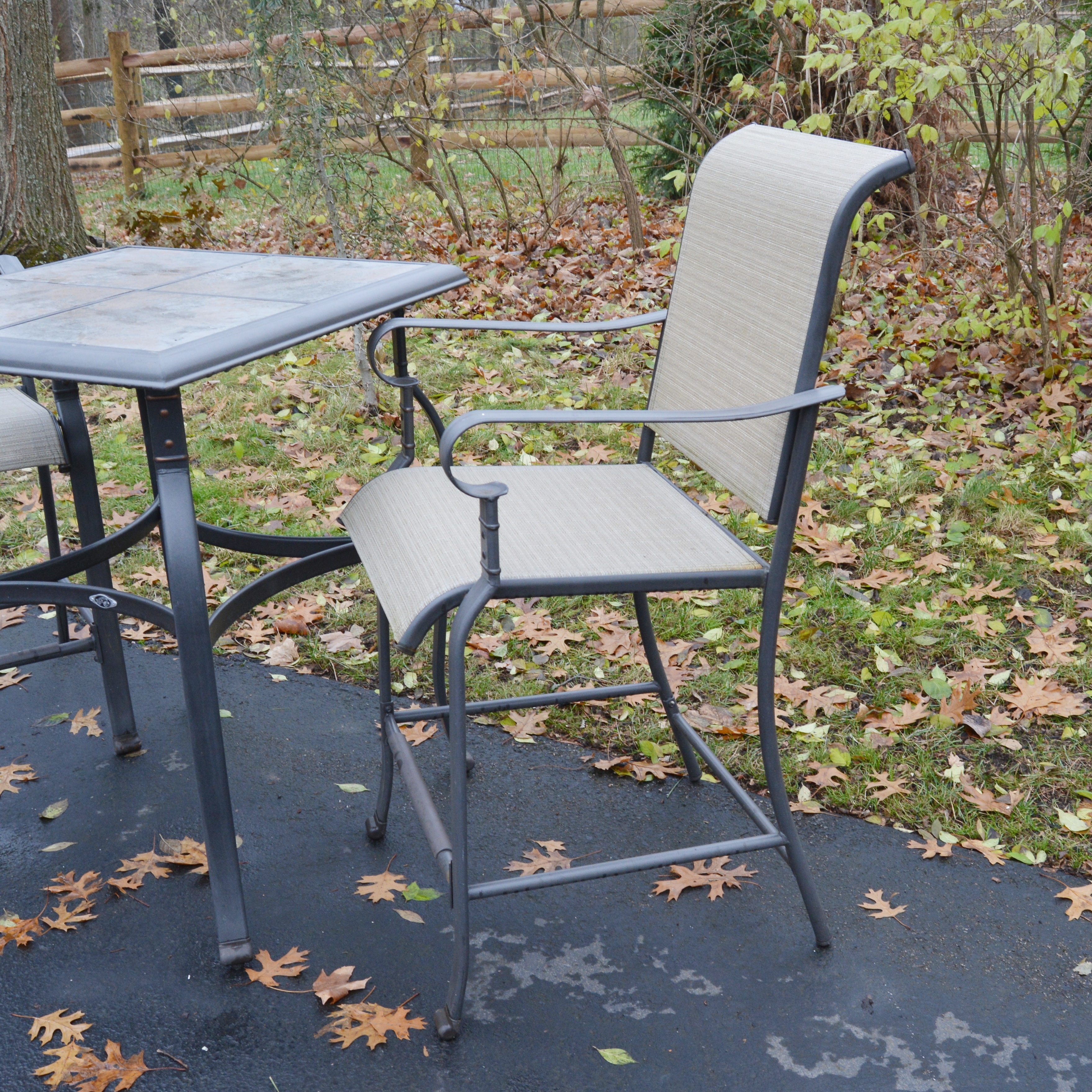Patio High Bistro Table and Chairs by Hampton Bay