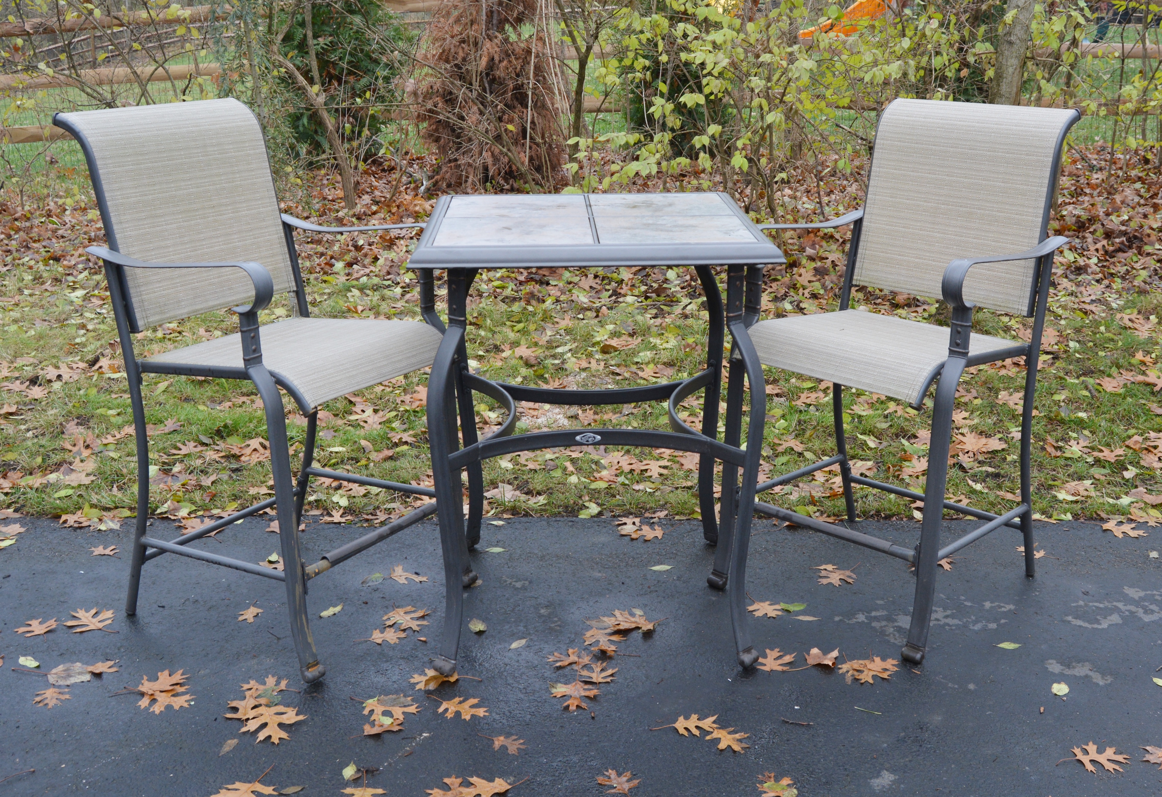 Patio High Bistro Table and Chairs by Hampton Bay