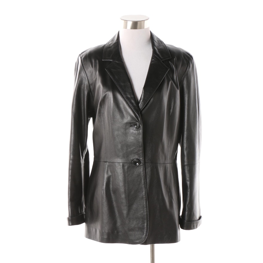 Women's Cuoieria Fiorentina Black Leather Jacket
