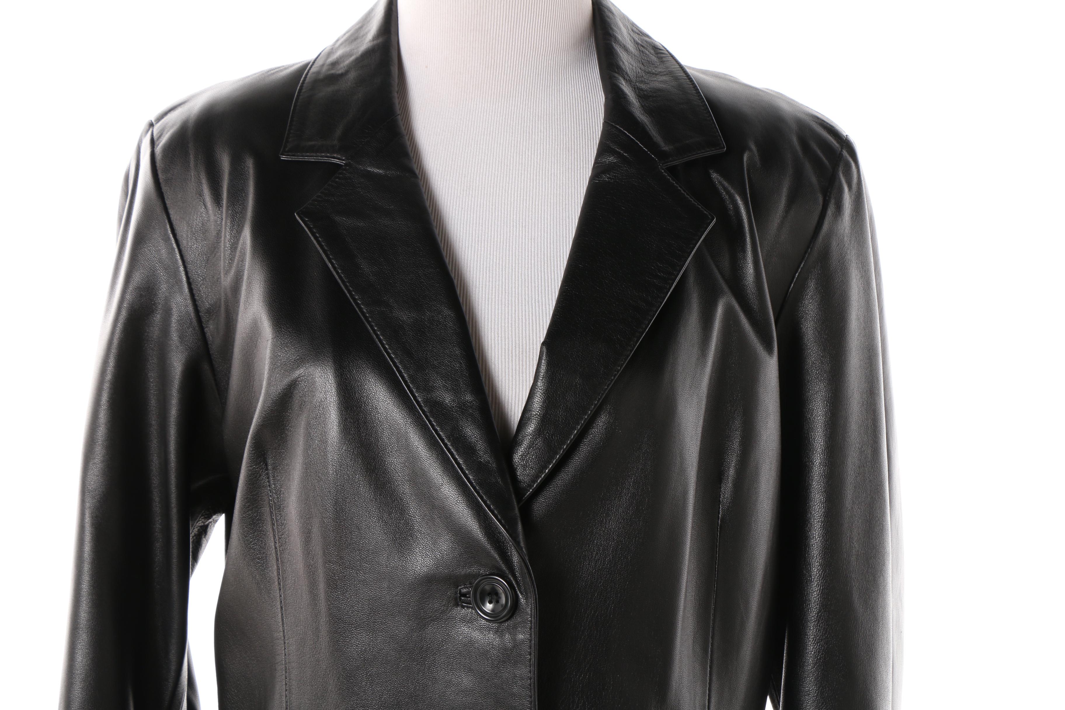 Women's Cuoieria Fiorentina Black Leather Jacket