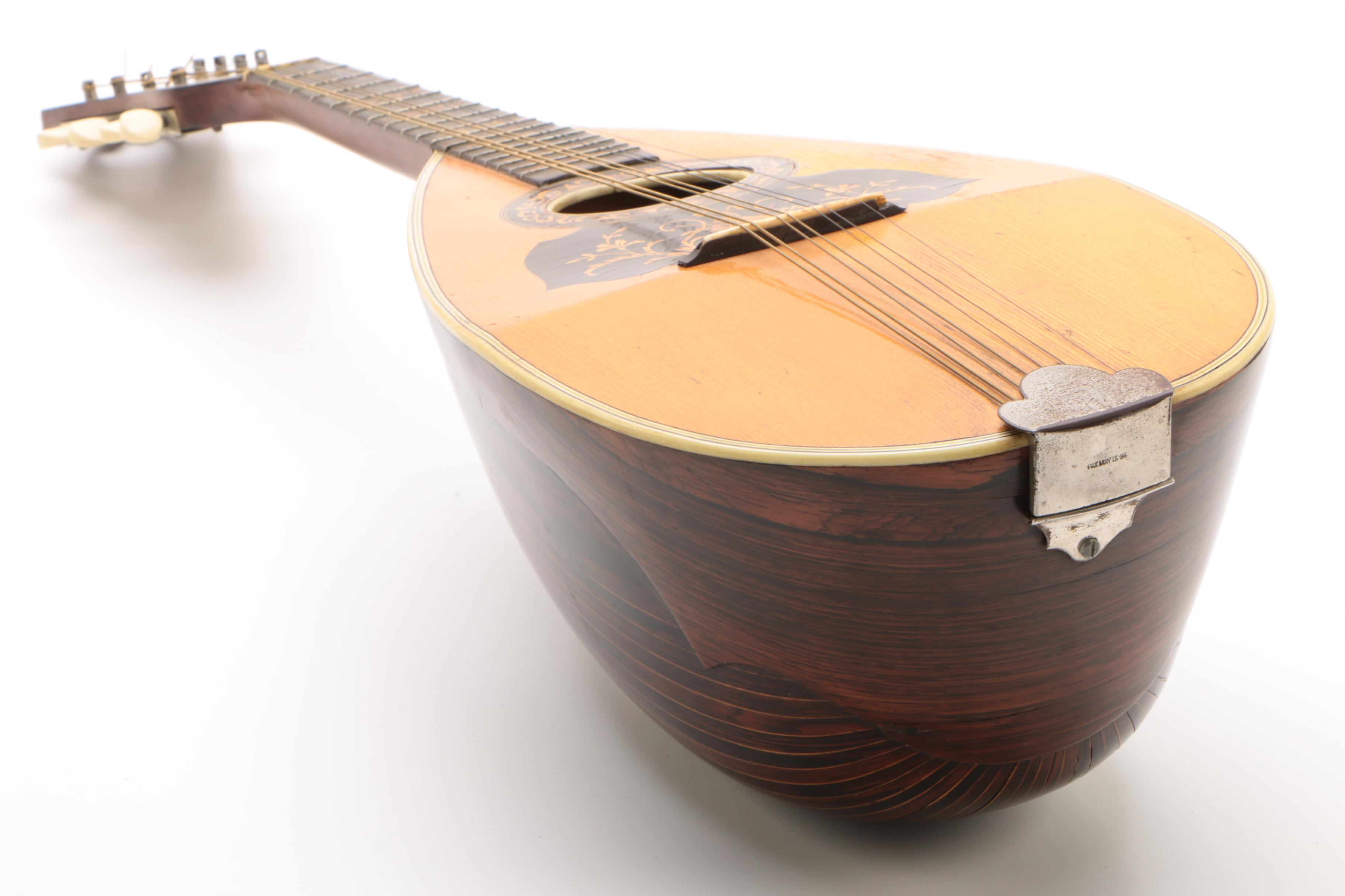 Eugene Howard Bowl Back Mandolin, Late 19th - Early 20th Century