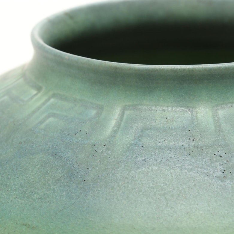 1907 Rookwood Green Vellum Pottery Vase