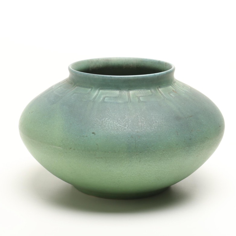 1907 Rookwood Green Vellum Pottery Vase