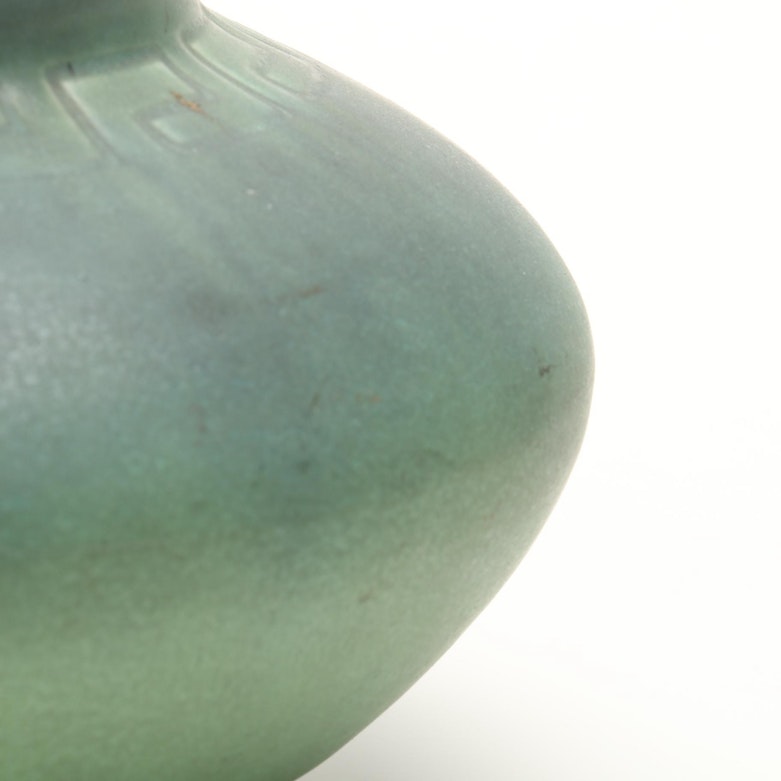 1907 Rookwood Green Vellum Pottery Vase