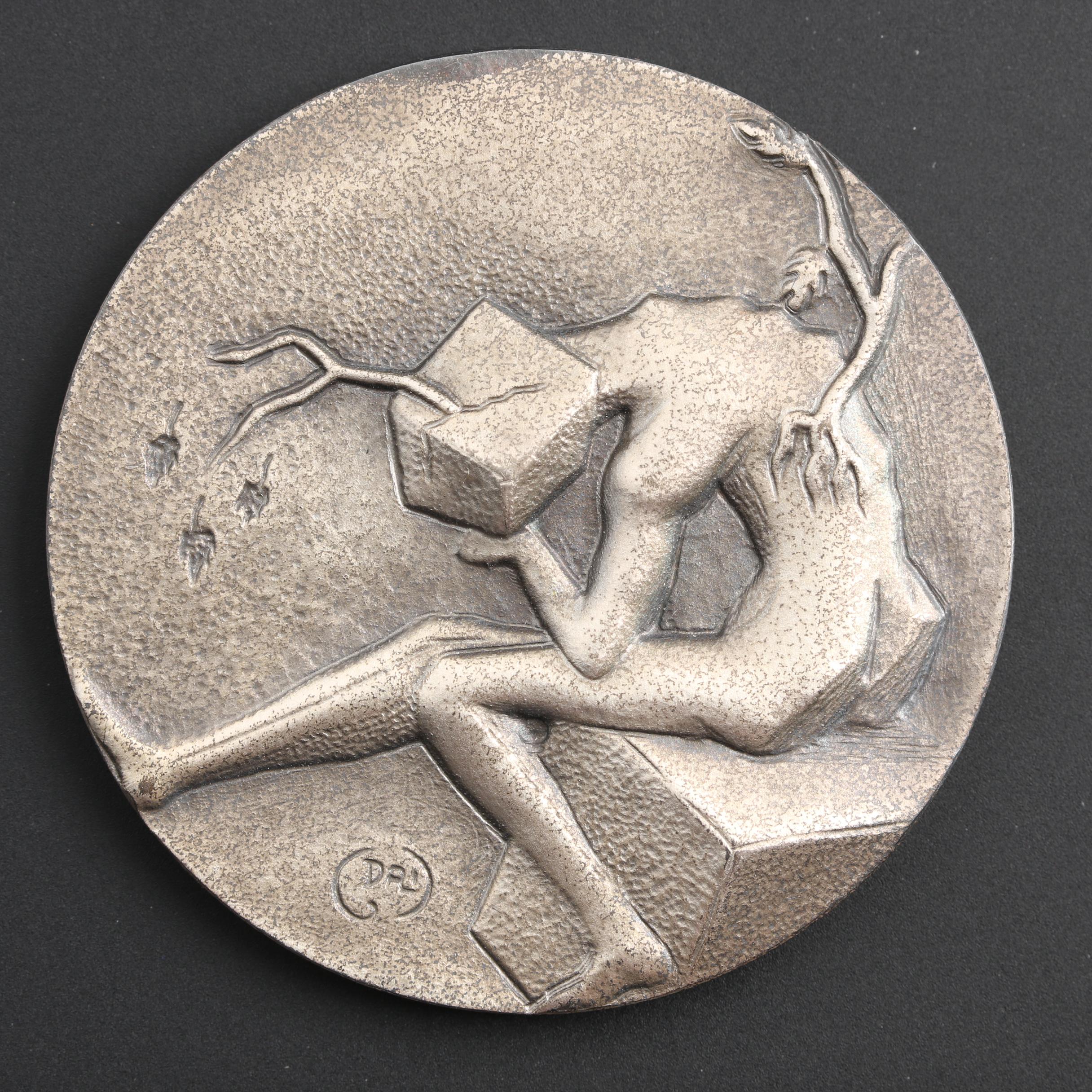 1979 Salvador Dali "The Four Seasons" 4-Piece Silver Medallion Set