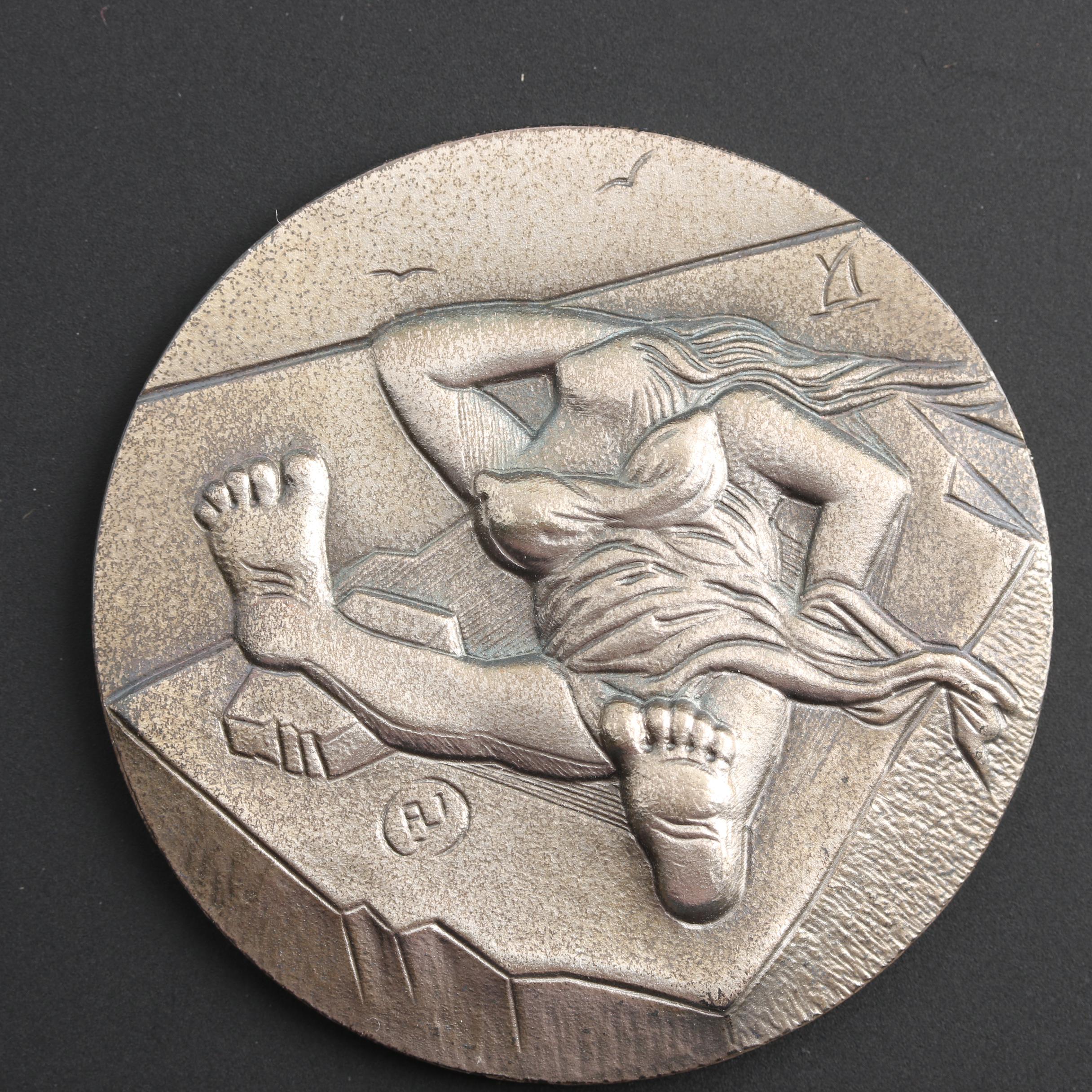 1979 Salvador Dali "The Four Seasons" 4-Piece Silver Medallion Set