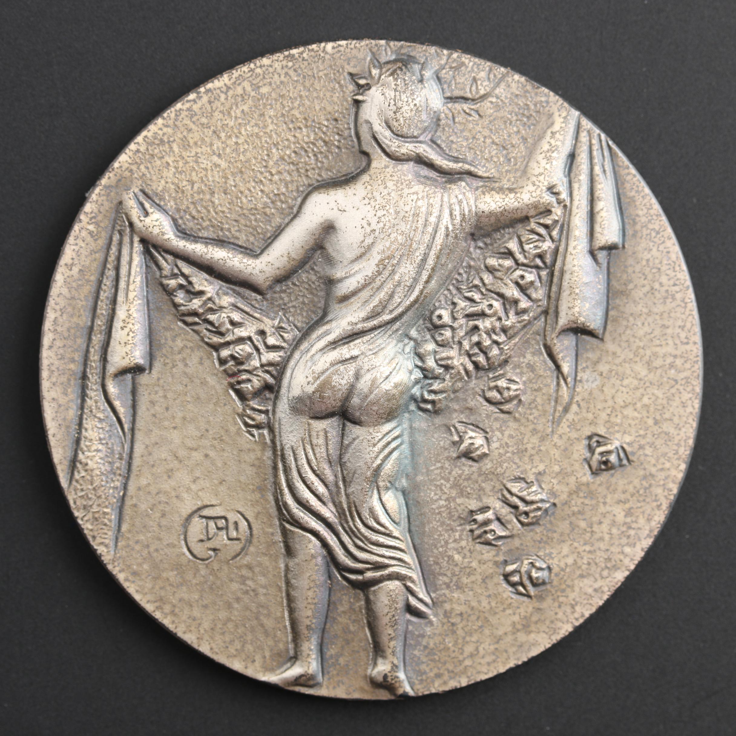 1979 Salvador Dali "The Four Seasons" 4-Piece Silver Medallion Set