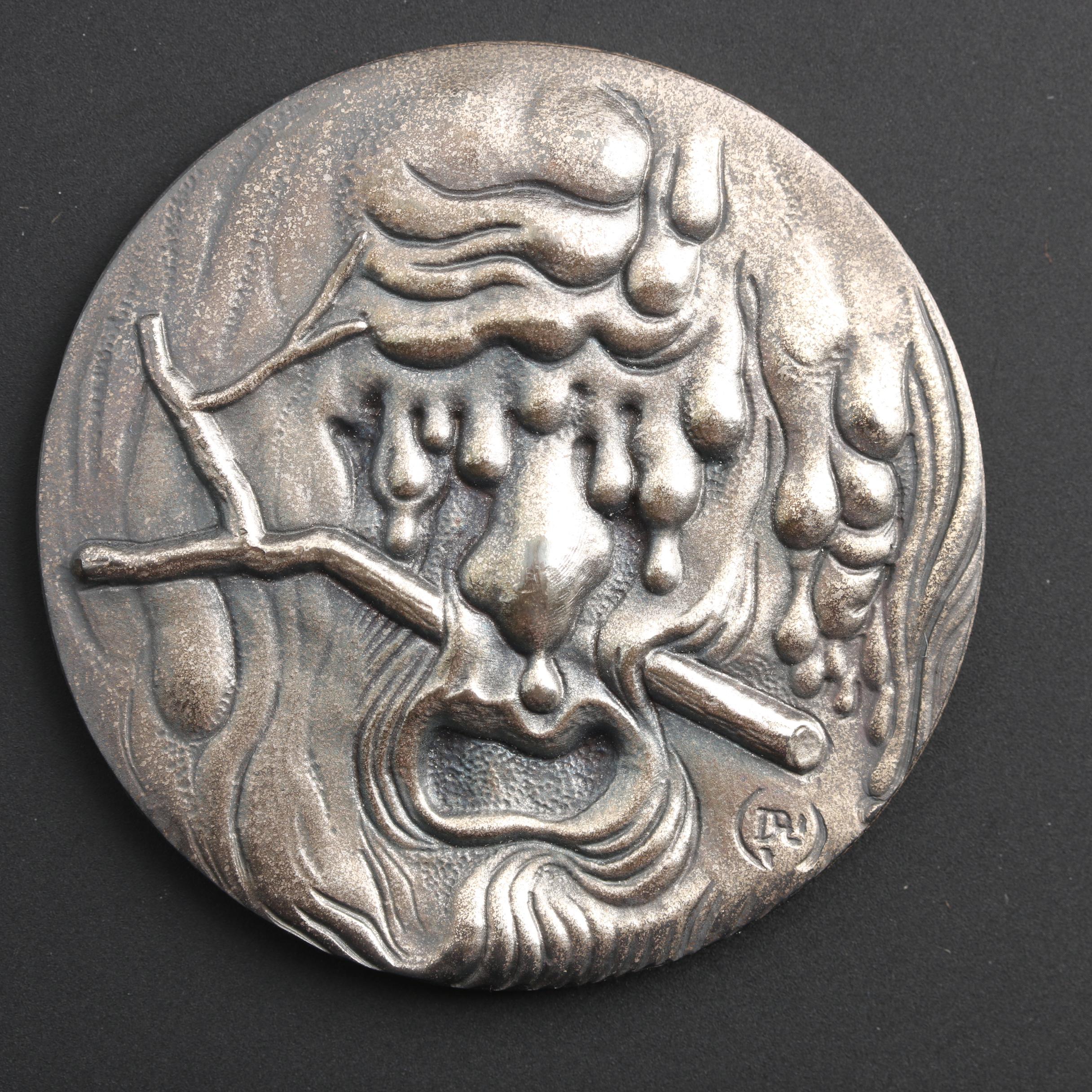 1979 Salvador Dali "The Four Seasons" 4-Piece Silver Medallion Set