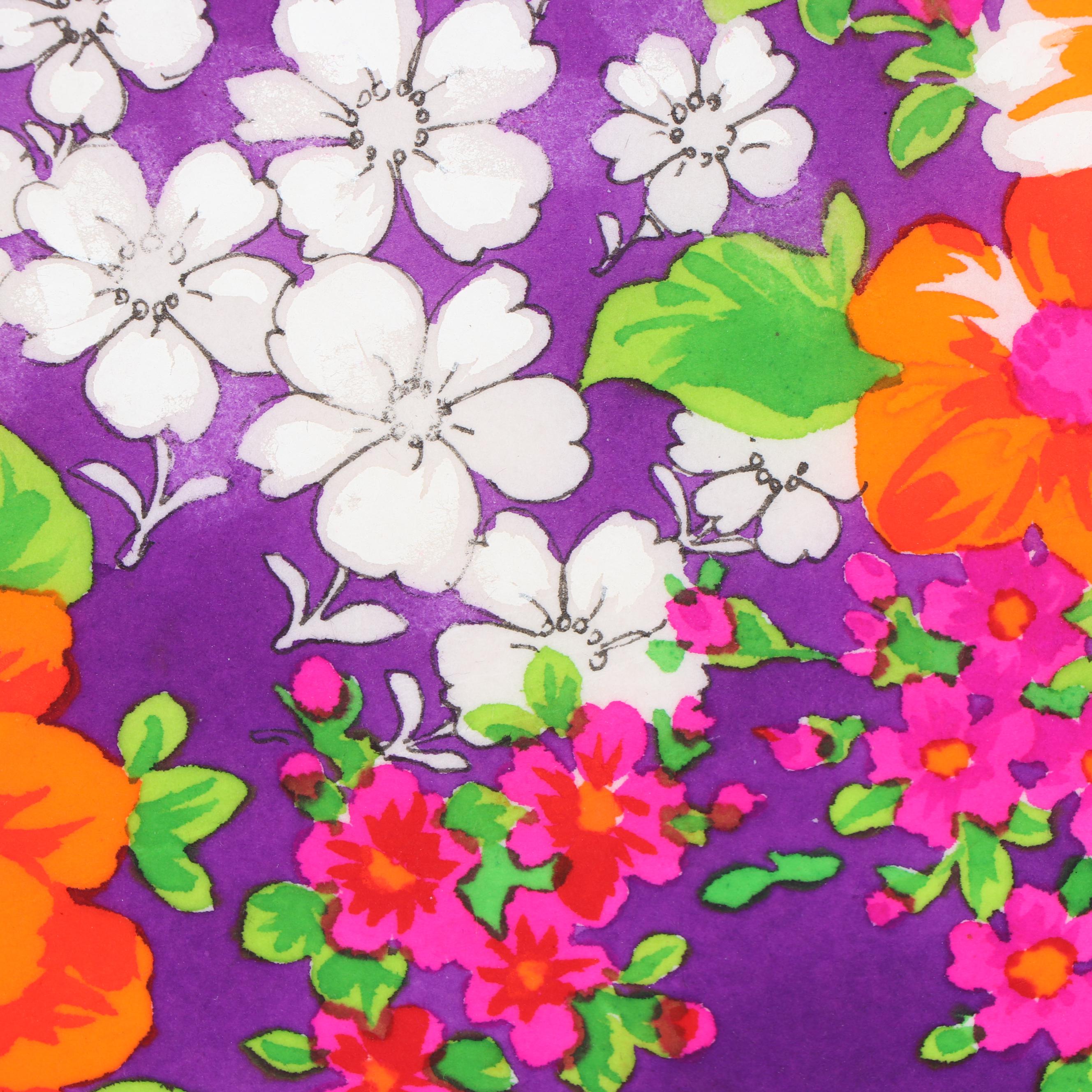 Marubeni, Kanebo, and T.C.D.C Gouache and Watercolor Textile Pattern Designs