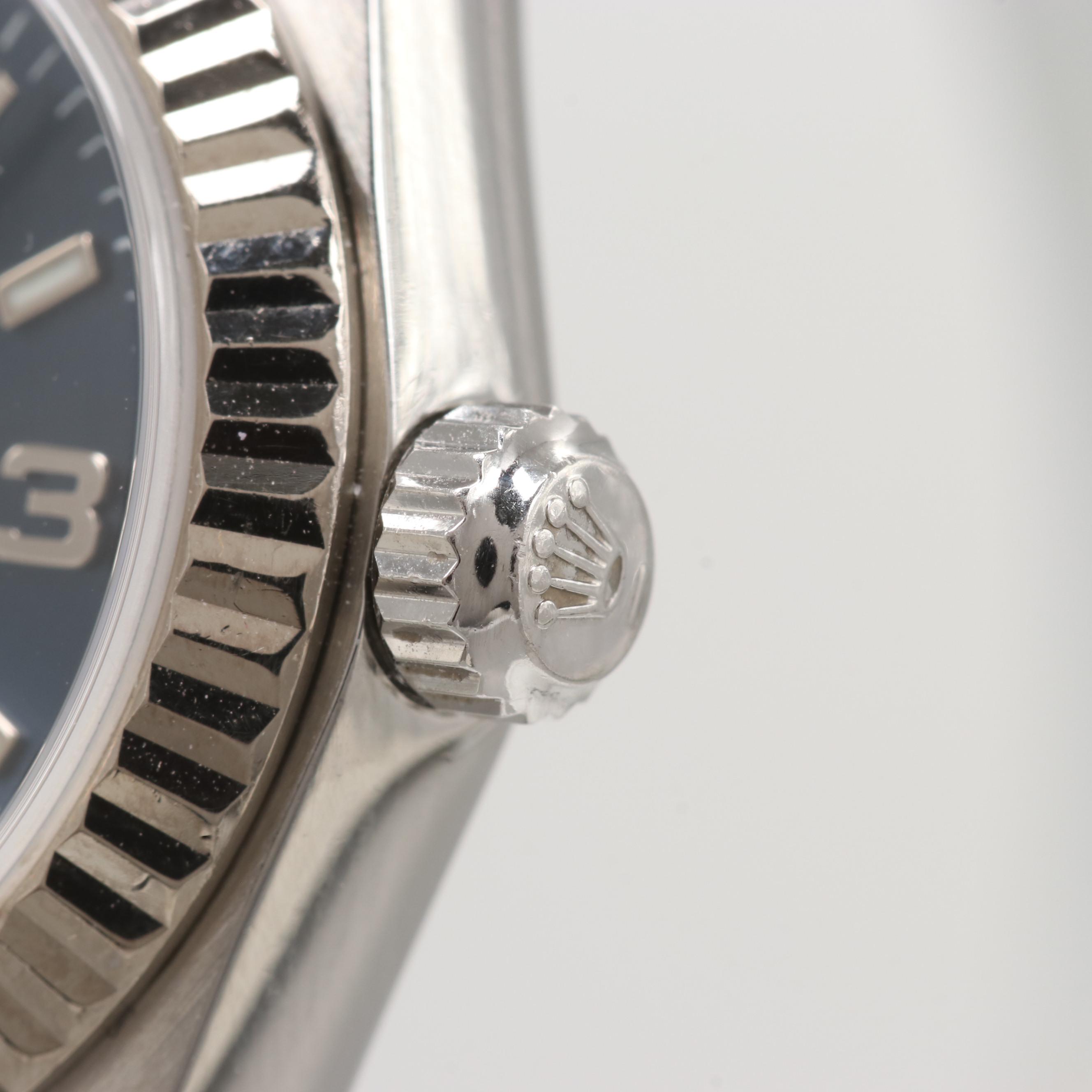 Rolex Oyster Perpetual Stainless Steel and 18K White Gold Watch, 2002