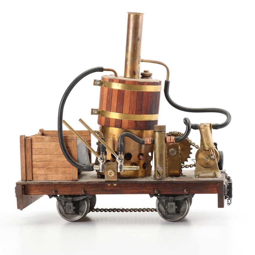 Miniature Steam Engine Model Attributed to the Bay Area Garden Railway Society