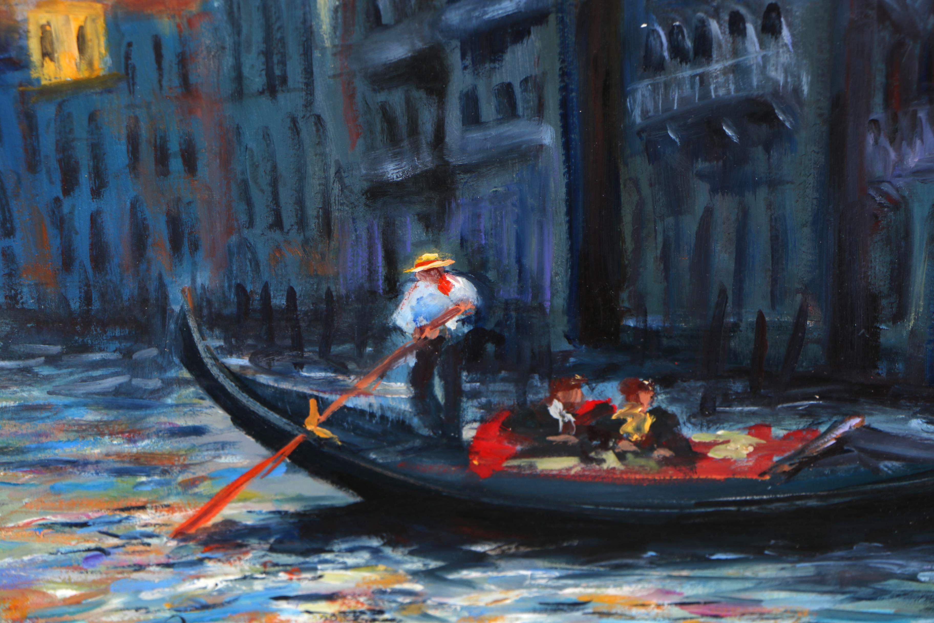 Nino Pippa Oil Painting "Venice - Twilight on the Grand Canal"