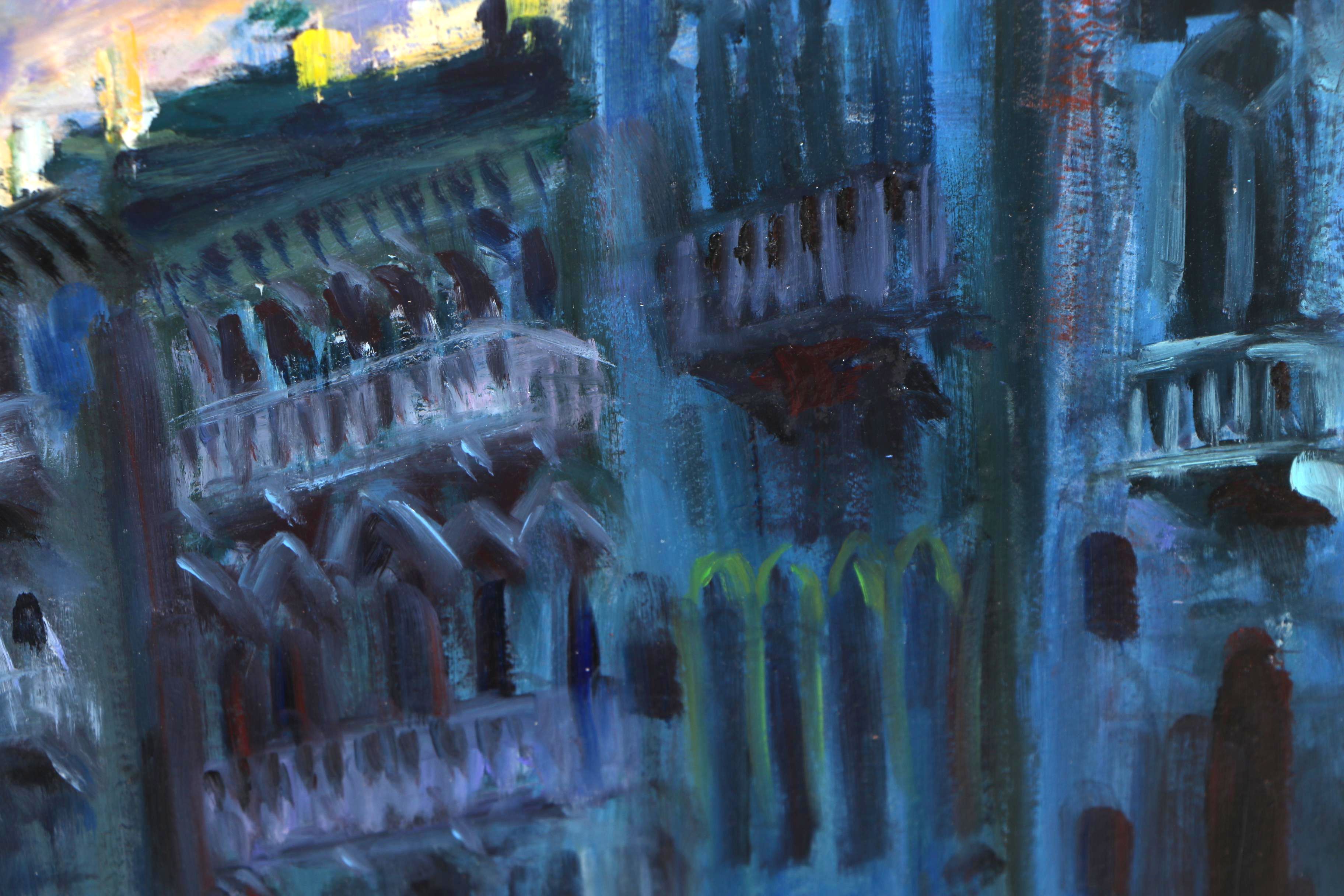 Nino Pippa Oil Painting "Venice - Twilight on the Grand Canal"