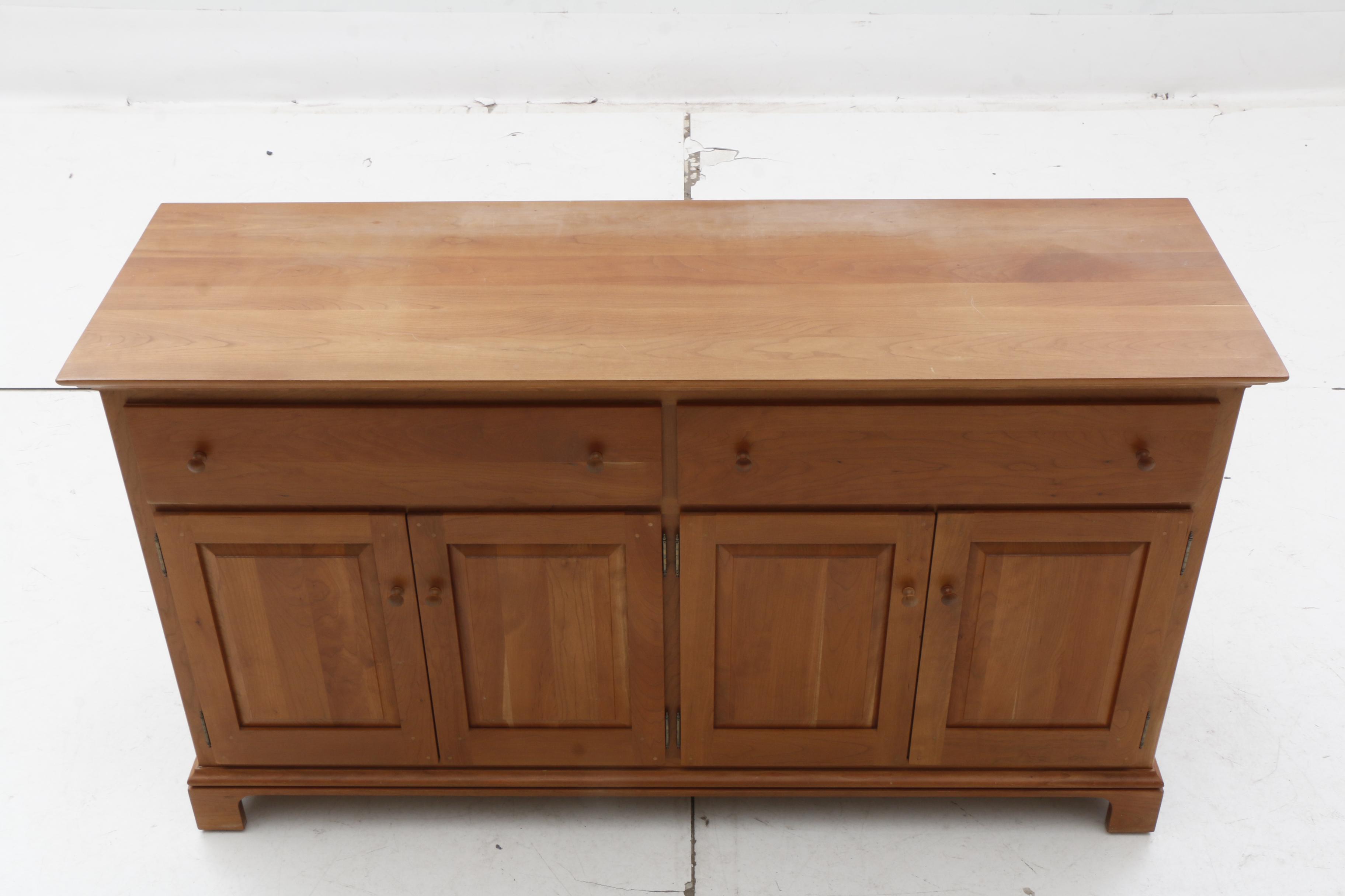 Contemporary Shaker Style Cherry Credenza by Arhaus