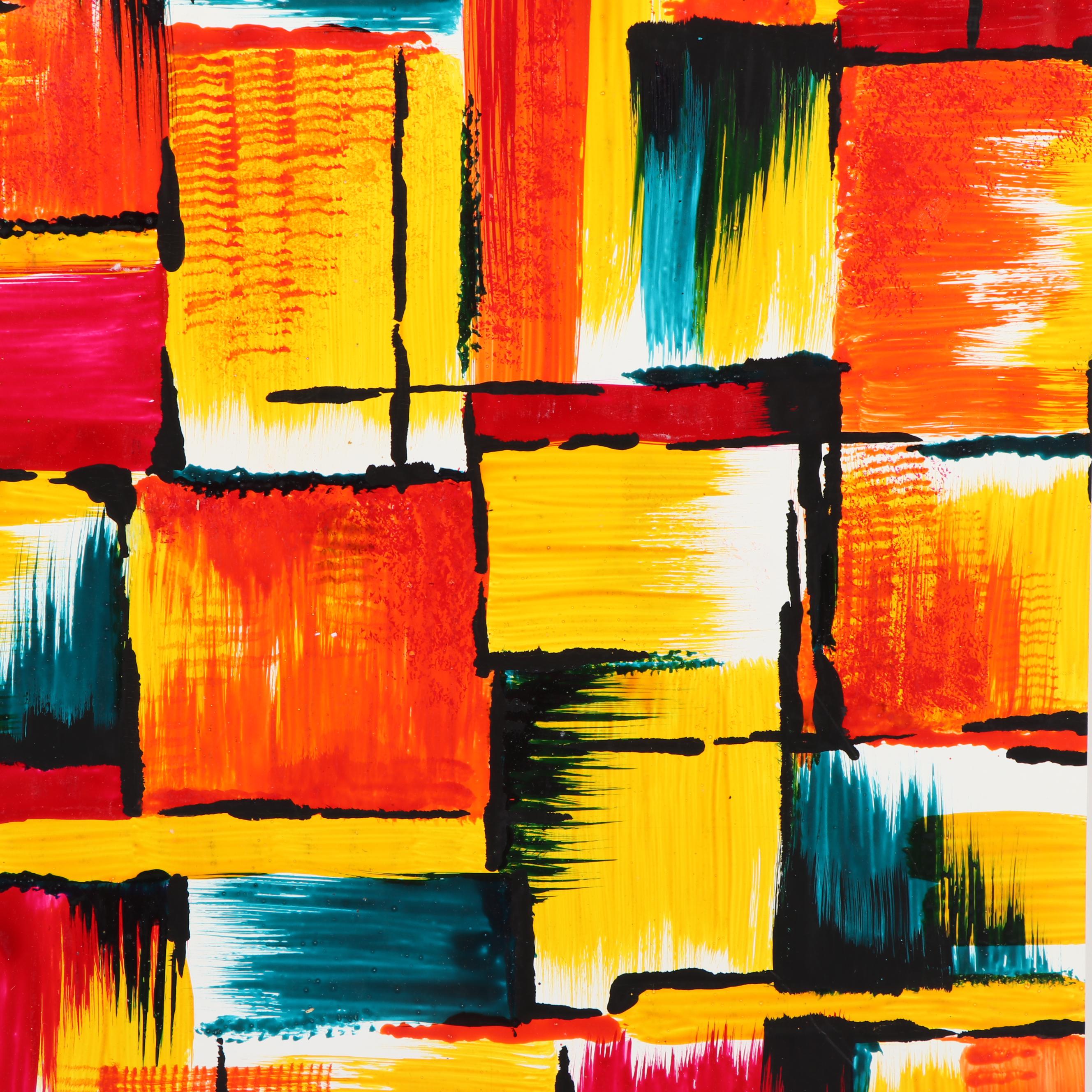 Marubeni Acrylic Painted Textile Pattern Design