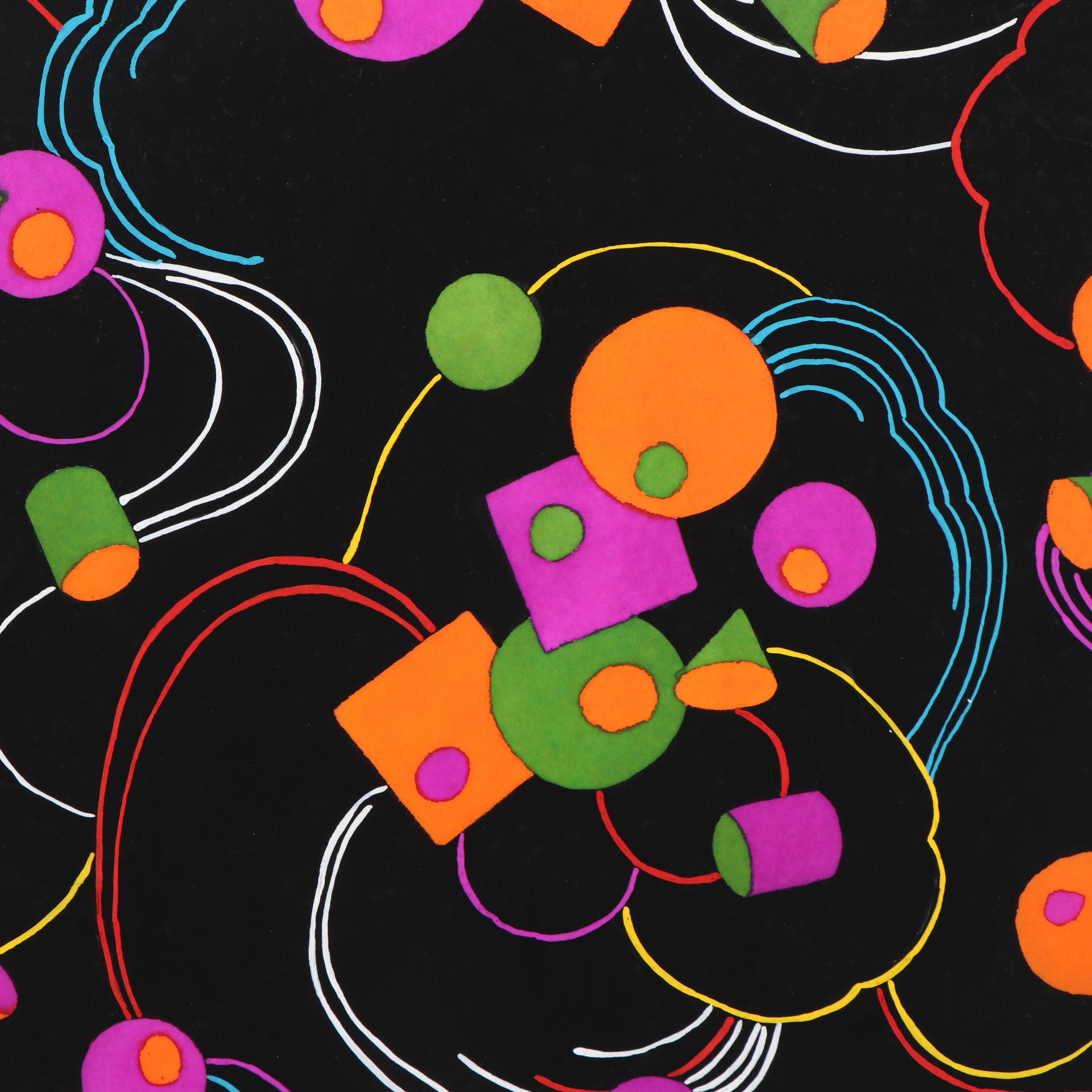 Daido Maruta Gouache Painted Textile Design Pattern