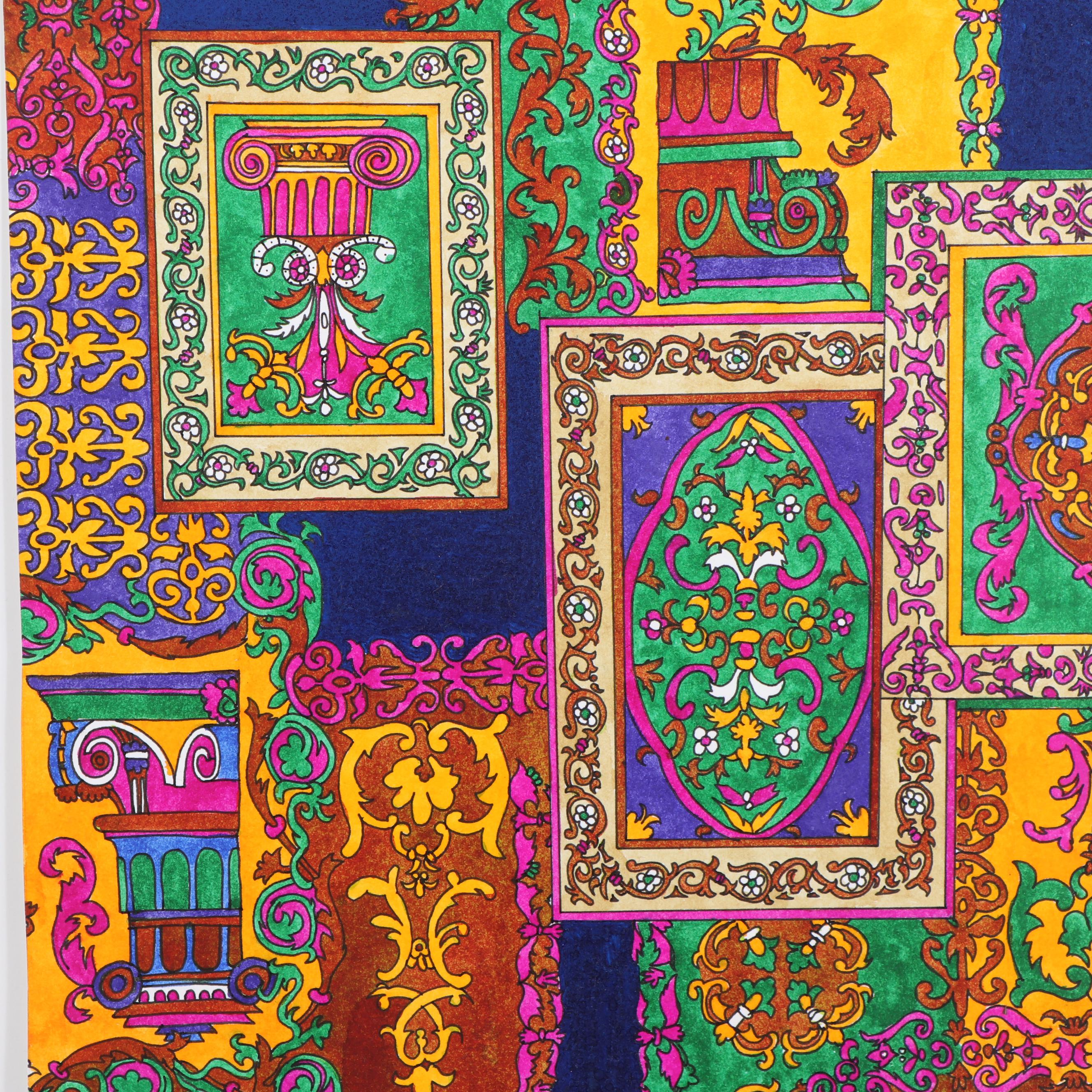 Marubeni Watercolor Textile Design Proof