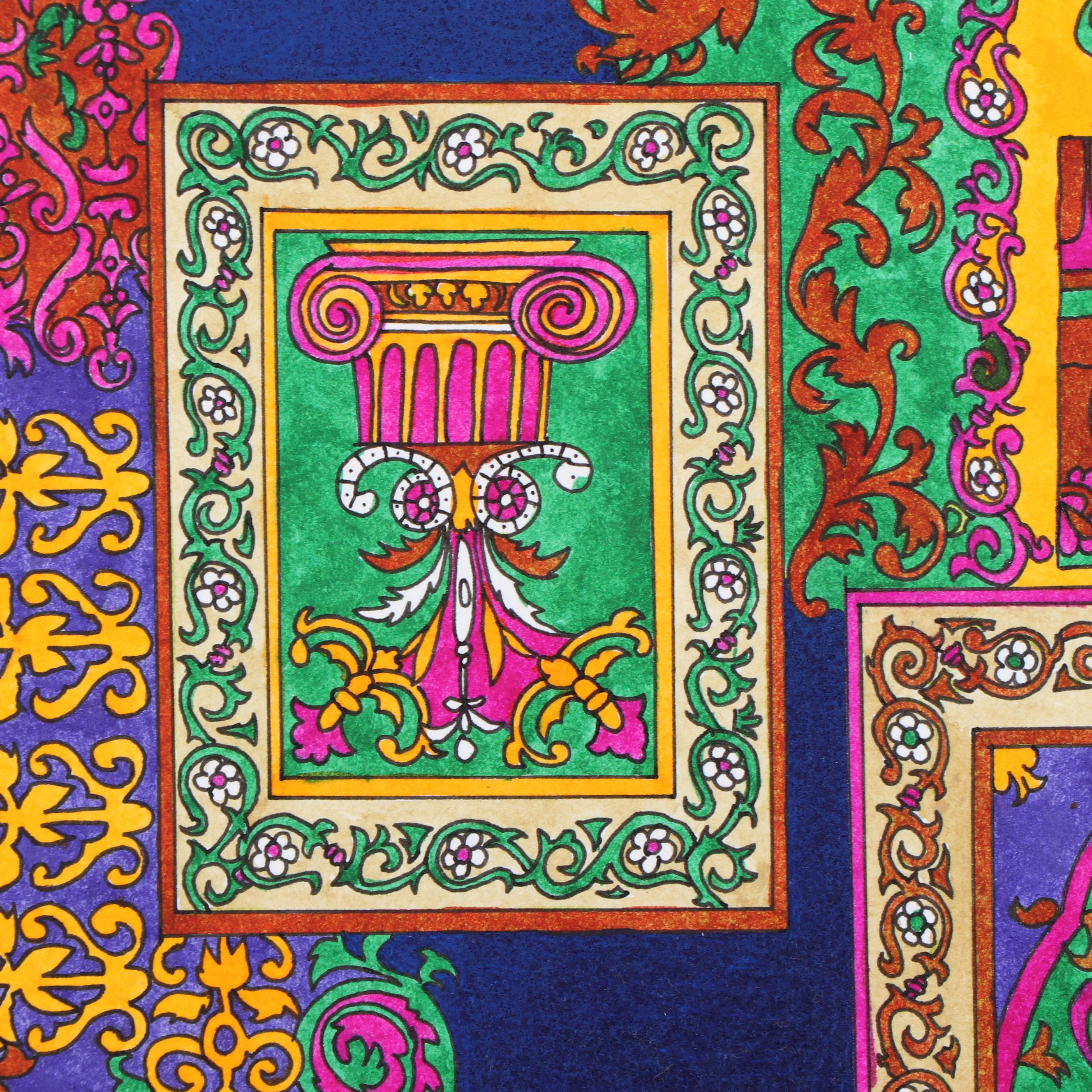 Marubeni Watercolor Textile Design Proof