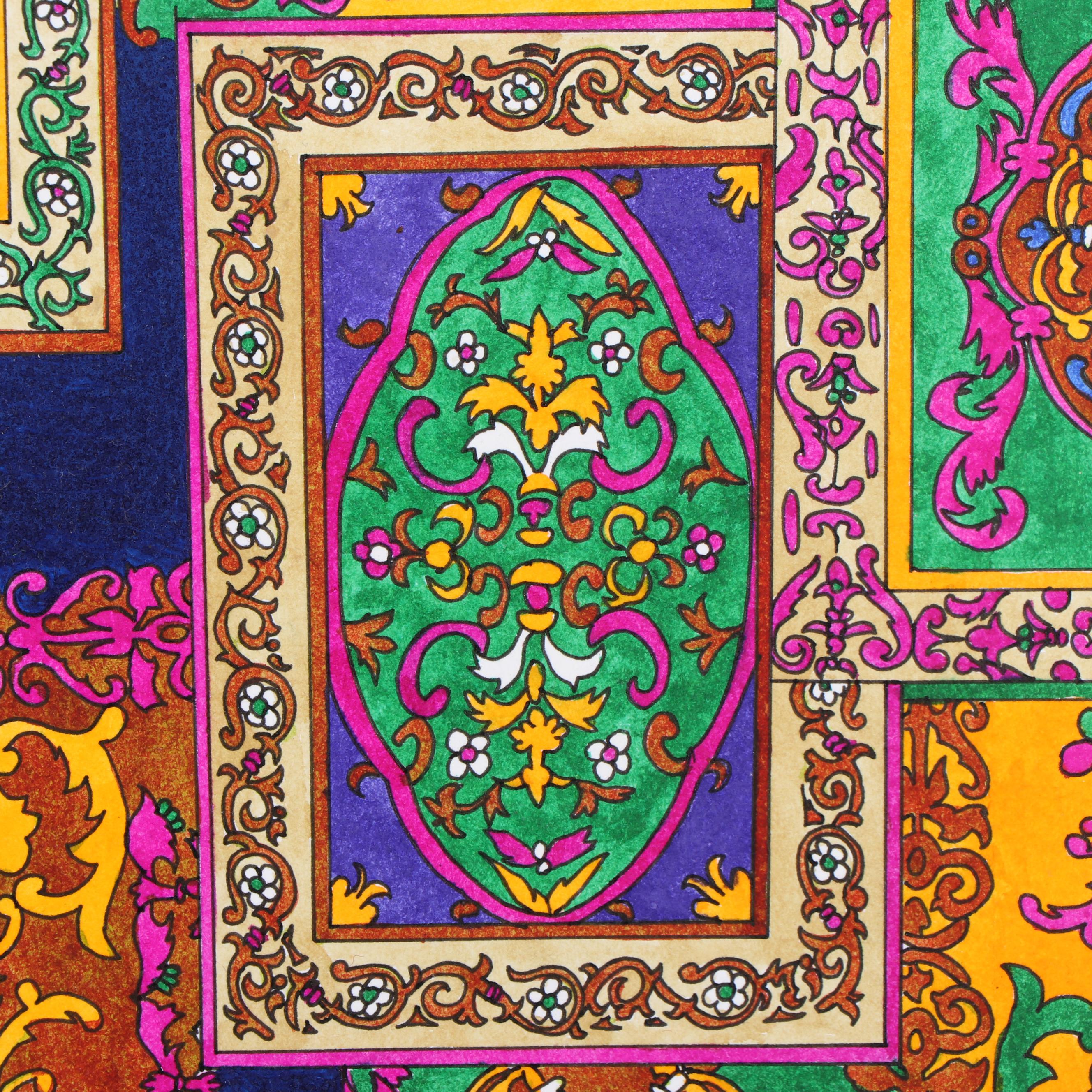 Marubeni Watercolor Textile Design Proof