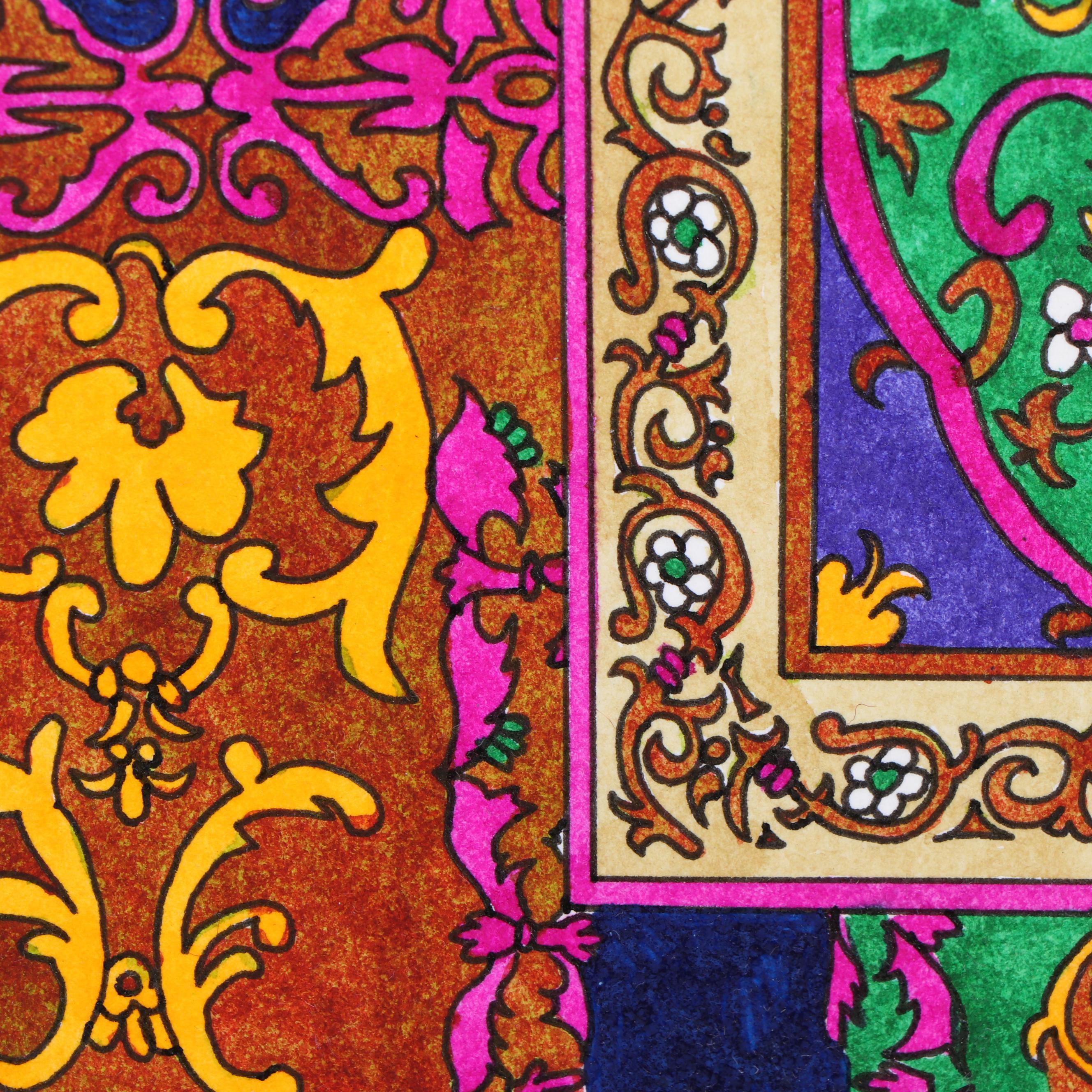 Marubeni Watercolor Textile Design Proof