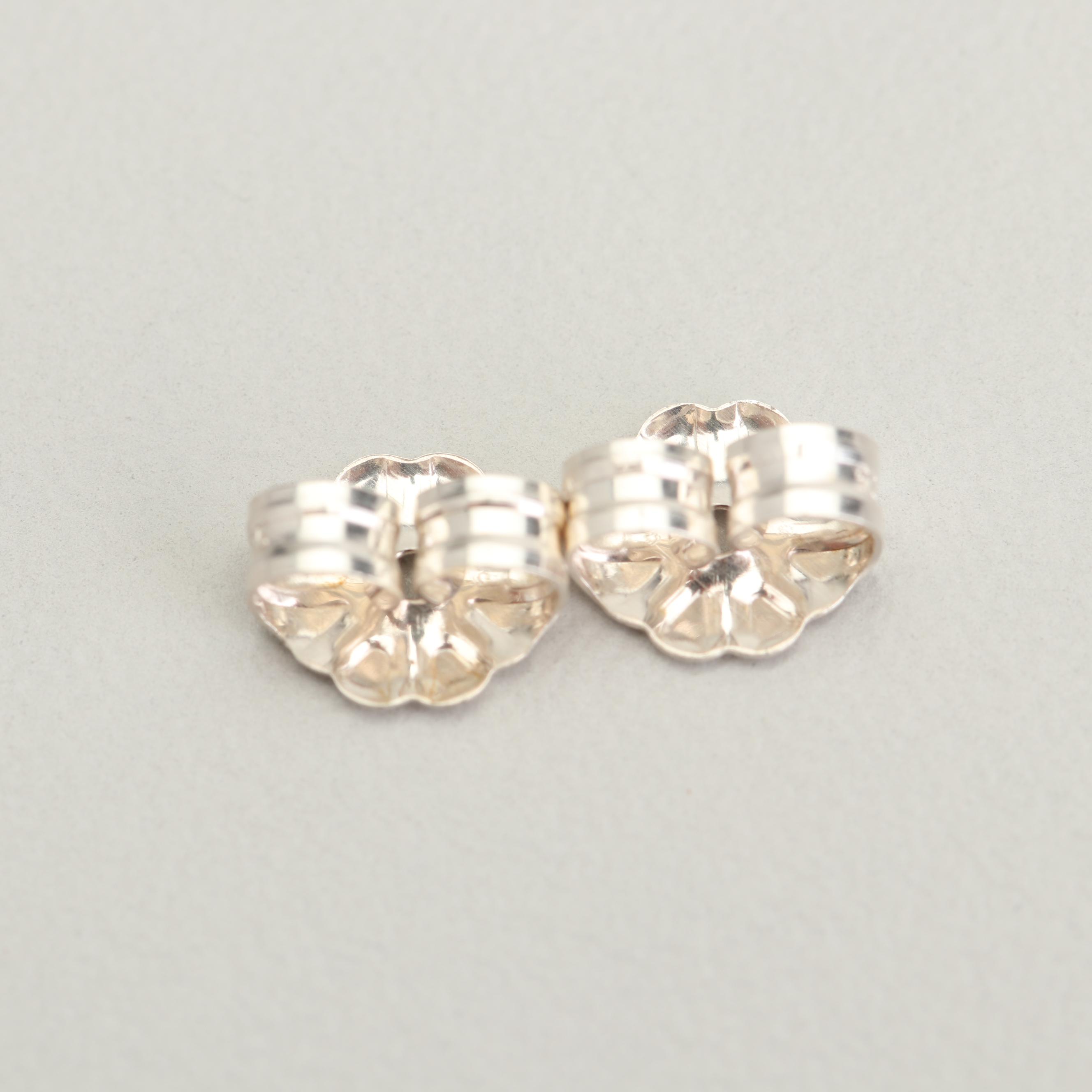 Sterling Silver 2.52 CTW Black Diamond Stud Earrings