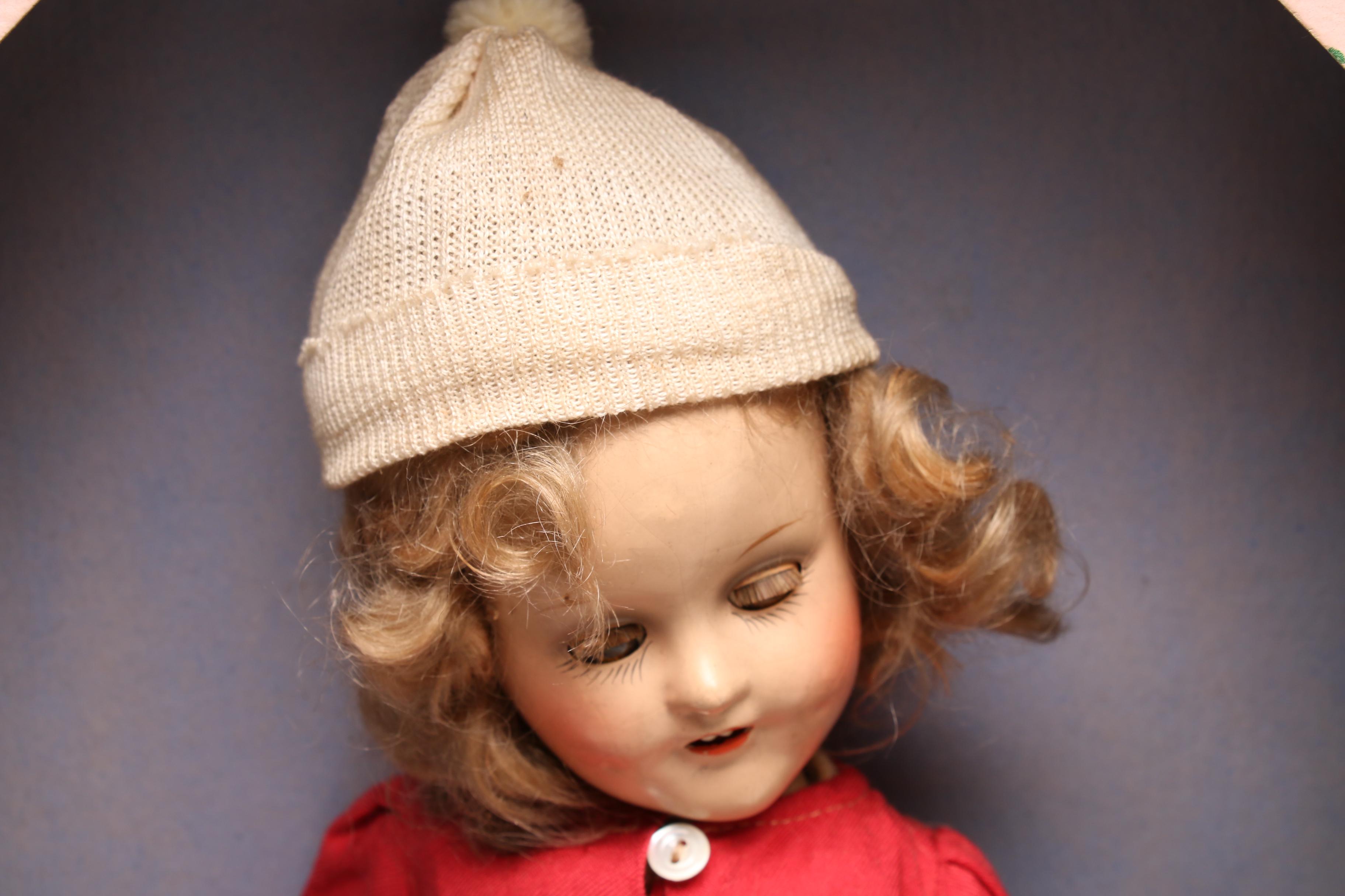 Vintage Sonja Henie Style Composition Doll