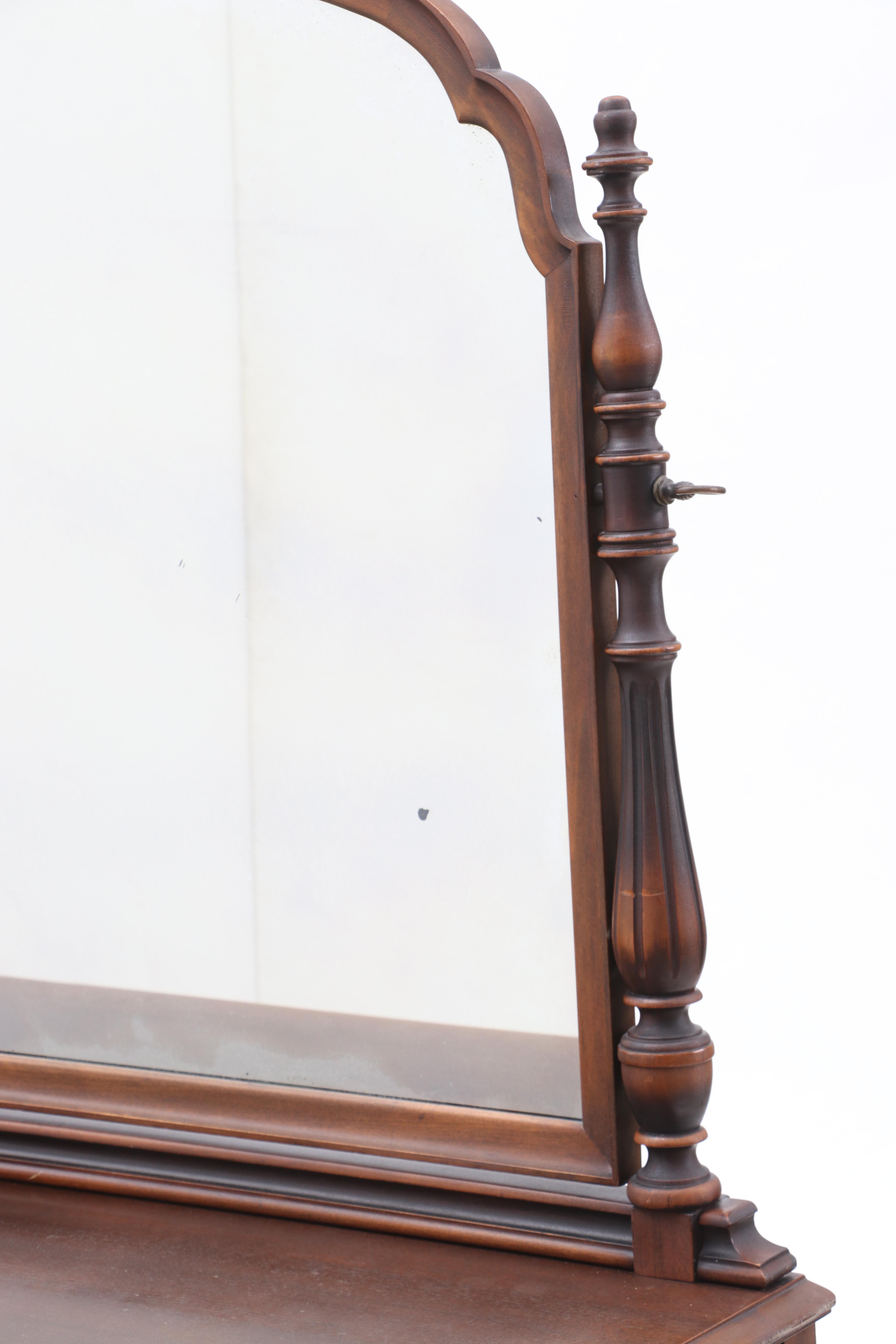 Berkey & Gay Furniture Chest of Drawers with Mirror in Walnut