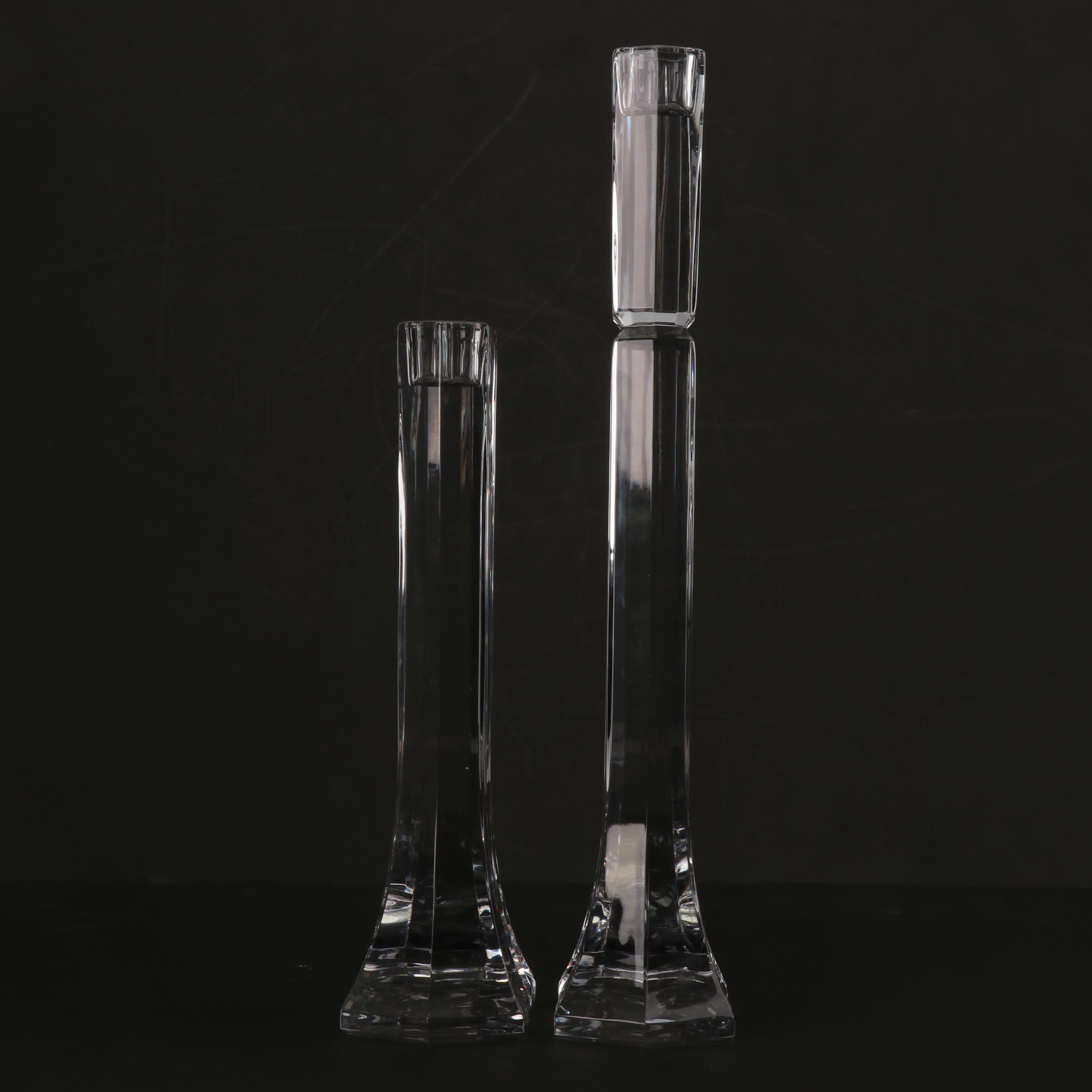 Modern Style Crystal Candlestick Holders