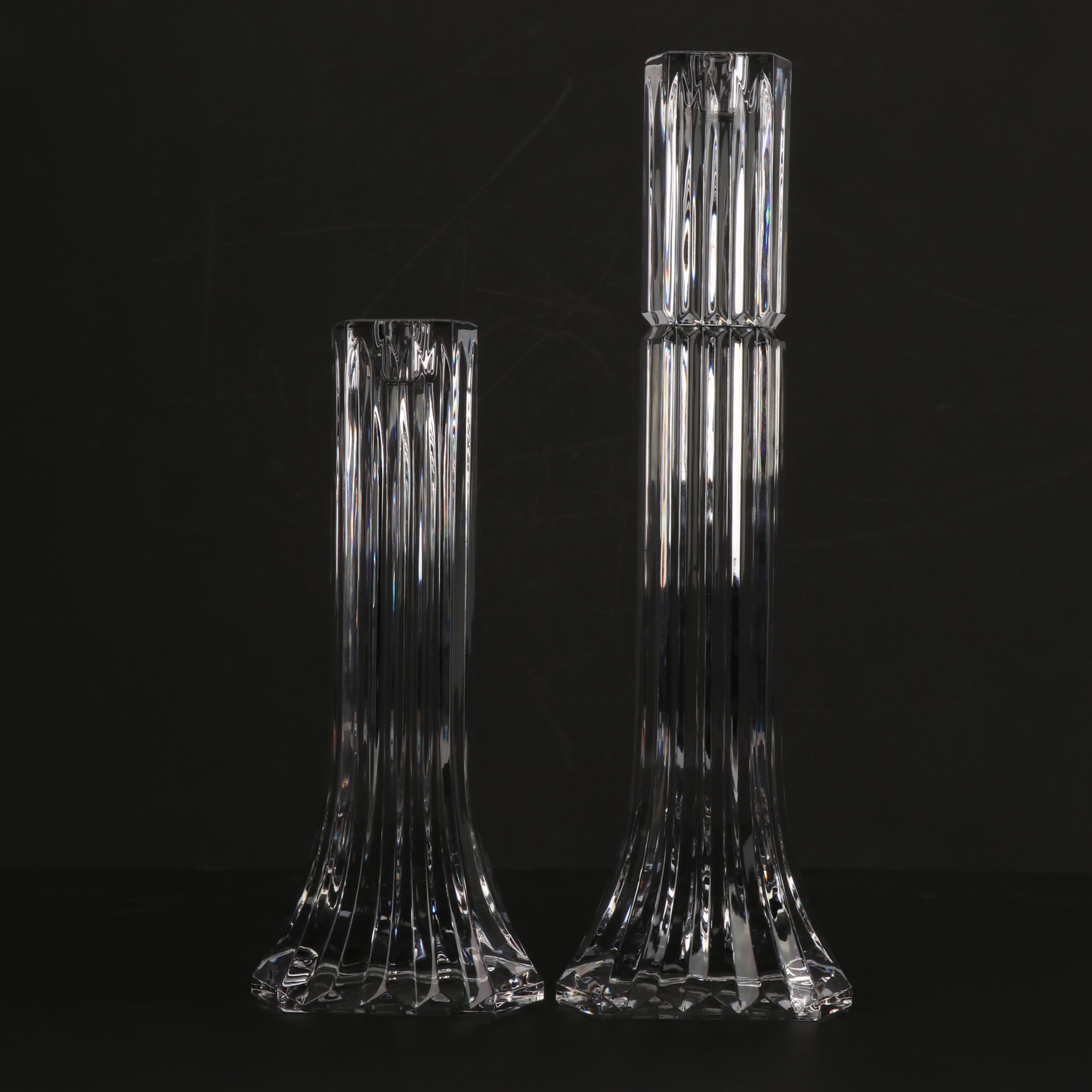 Modern Style Crystal Candlestick Holders