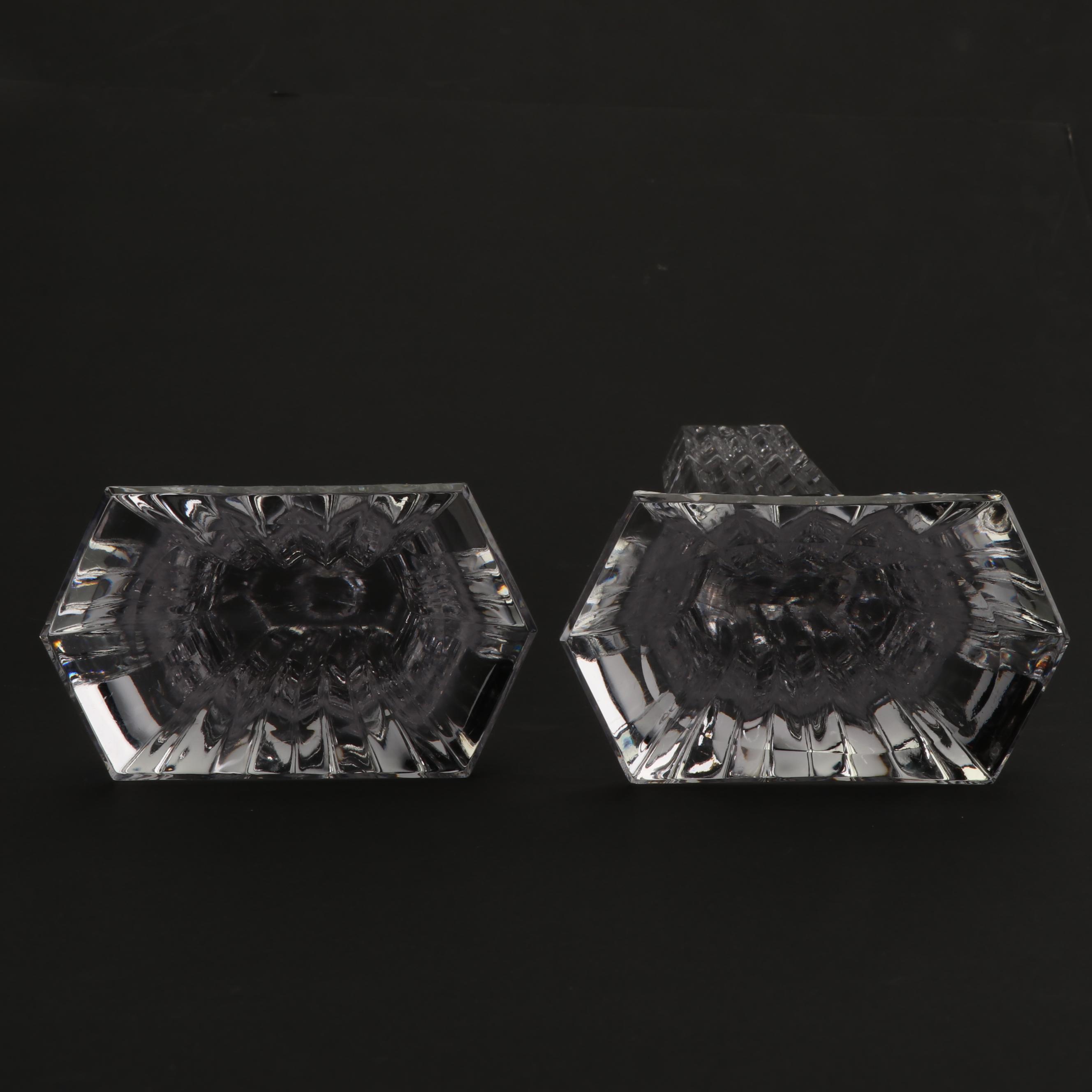 Modern Style Crystal Candlestick Holders