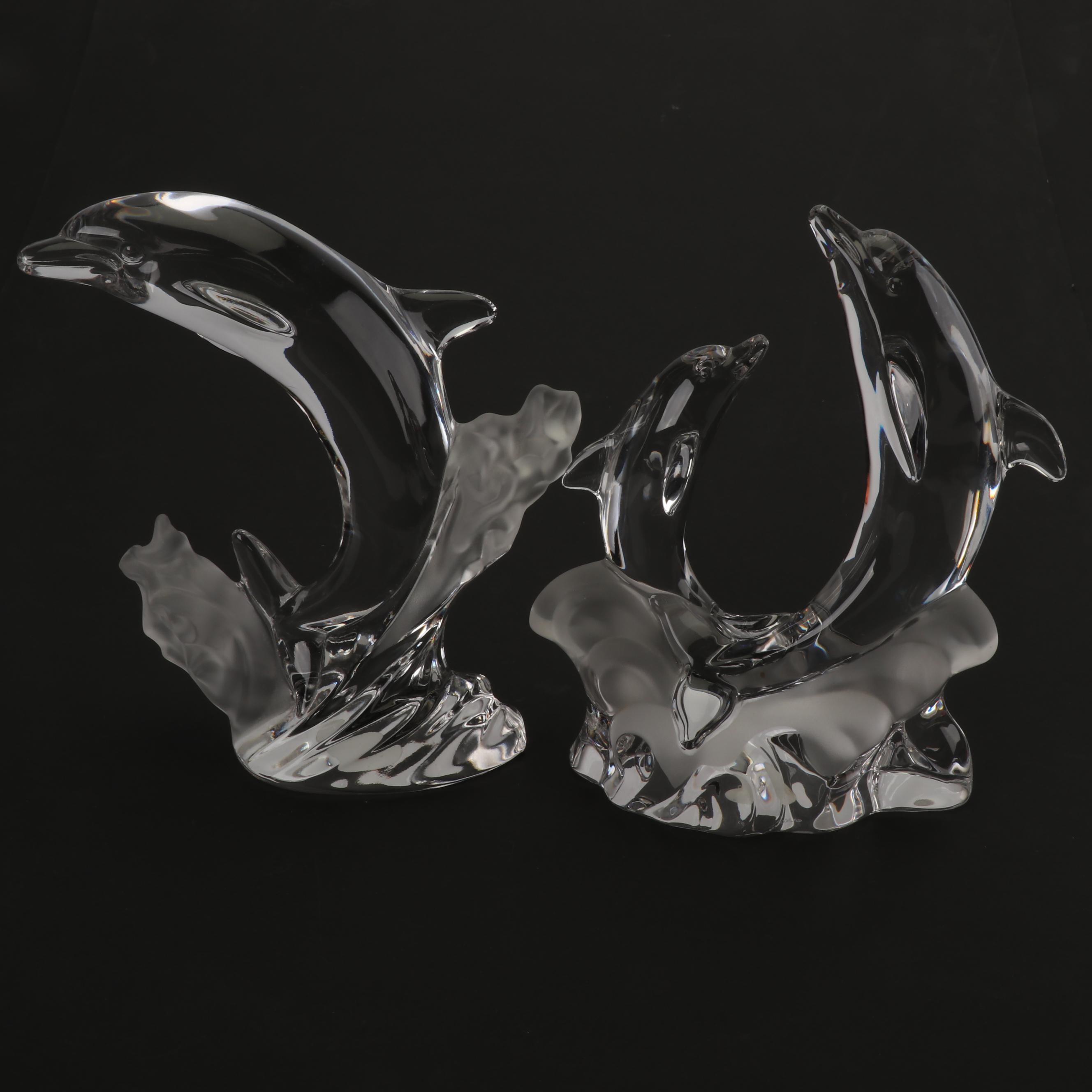 Lenox Crystal Dolphin Figurines
