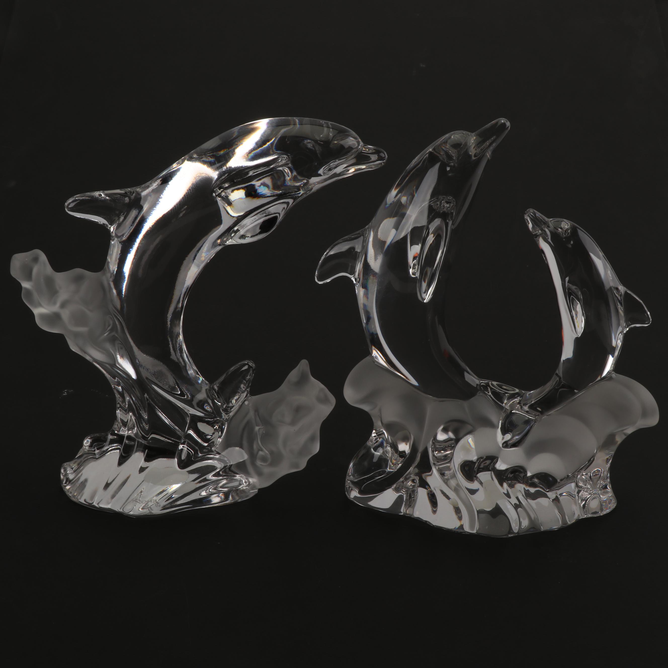 Lenox Crystal Dolphin Figurines