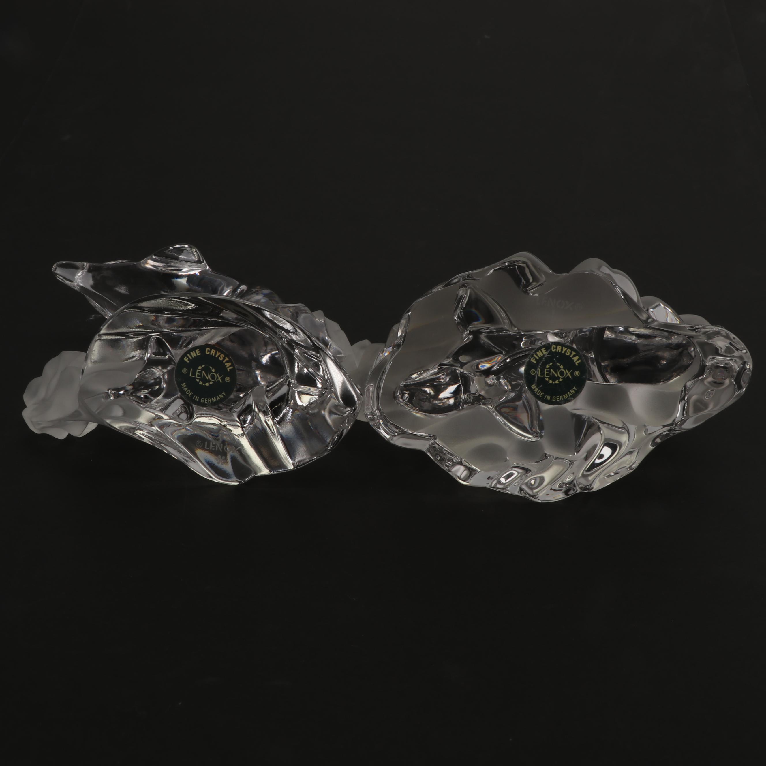 Lenox Crystal Dolphin Figurines