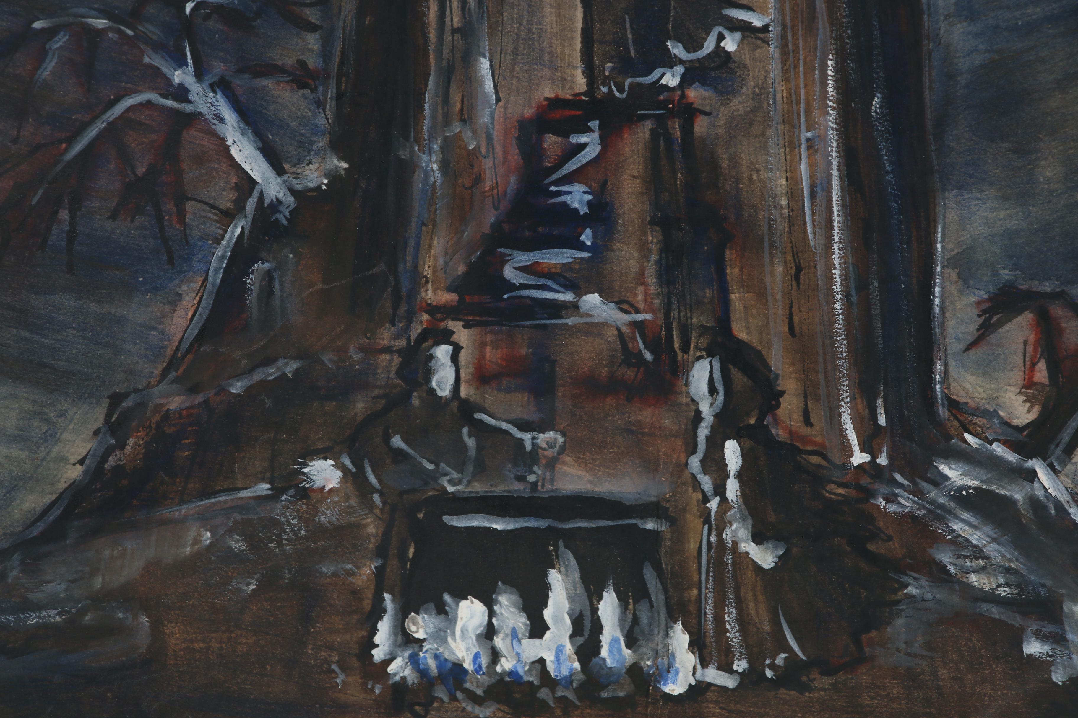 Jeffery Ullman Mixed Media Painting "Macbeth"