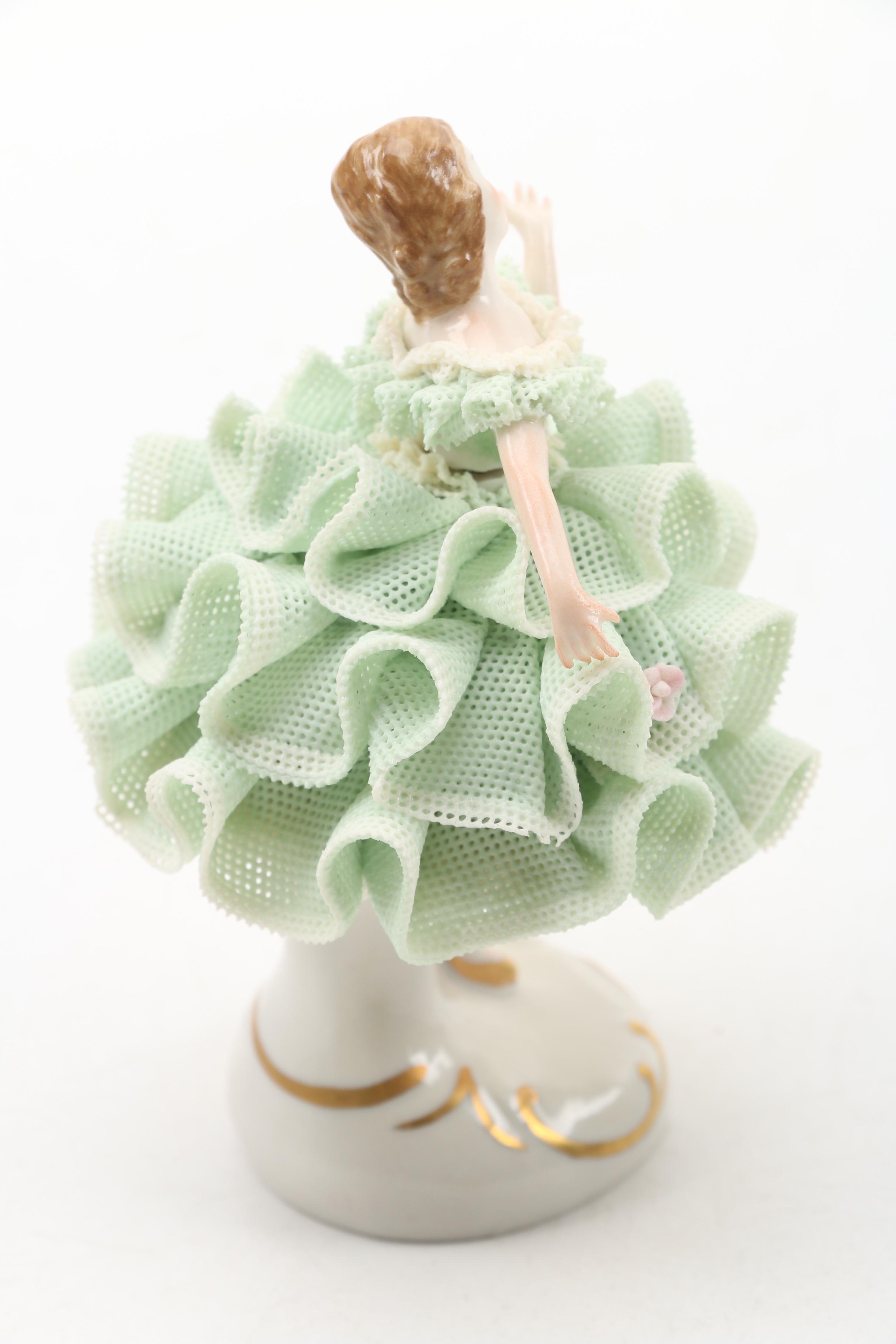 Irish Dresden "Lorraine" and "Two is Company" Porcelain Figurines