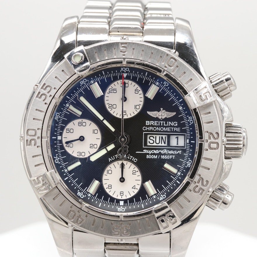 Breitling Superocean Chronograph Day-Date Automatic Wristwatch