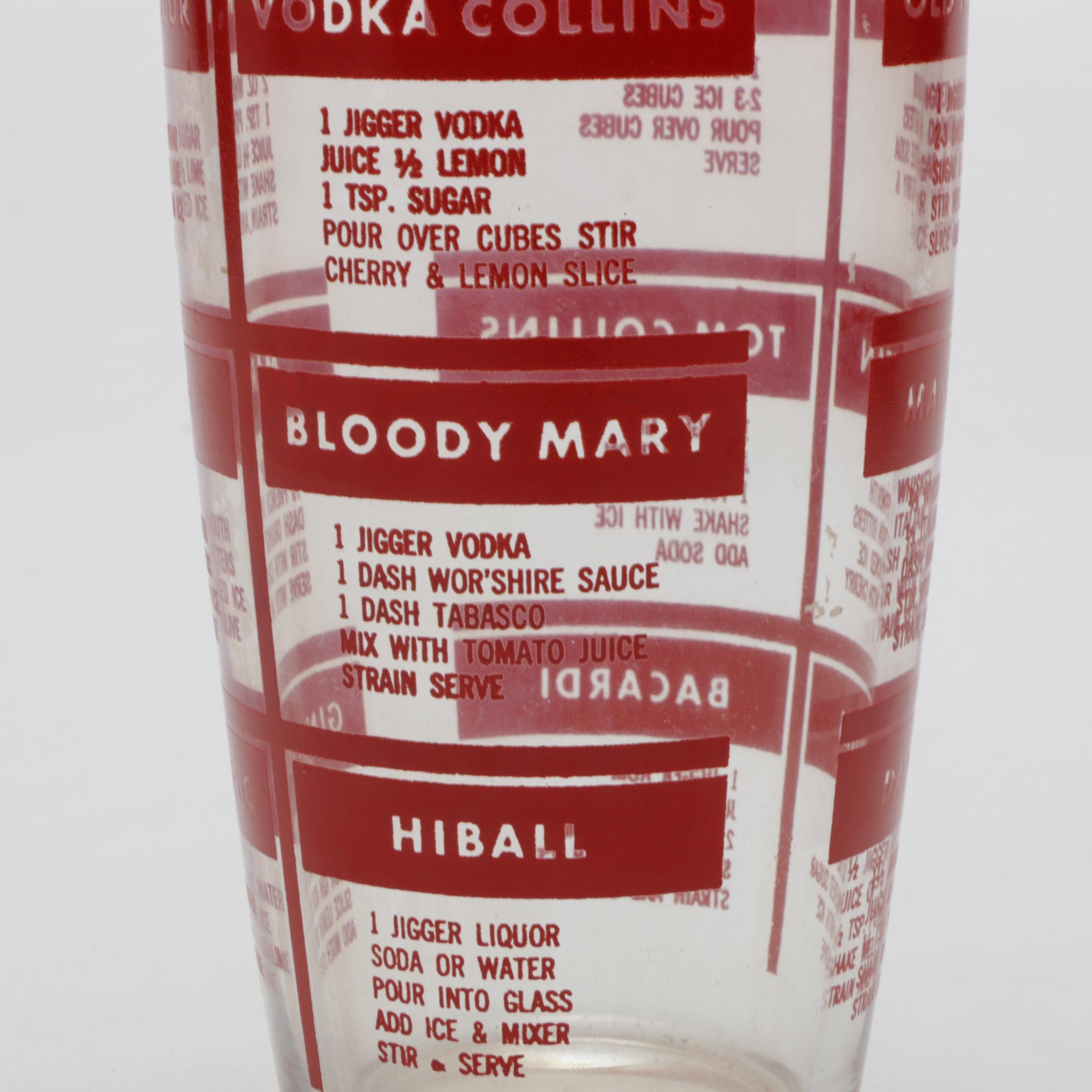 Silver Plate Martini Shaker, Decanter, Martini Glasses and Mixing Glasses