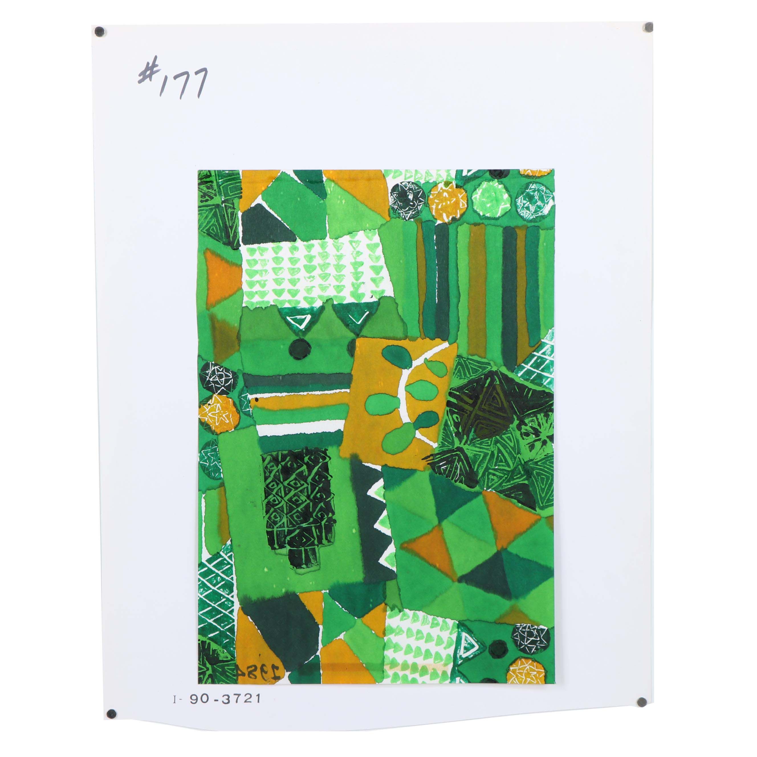 Marubeni Watercolor Painted Textile Pattern Design