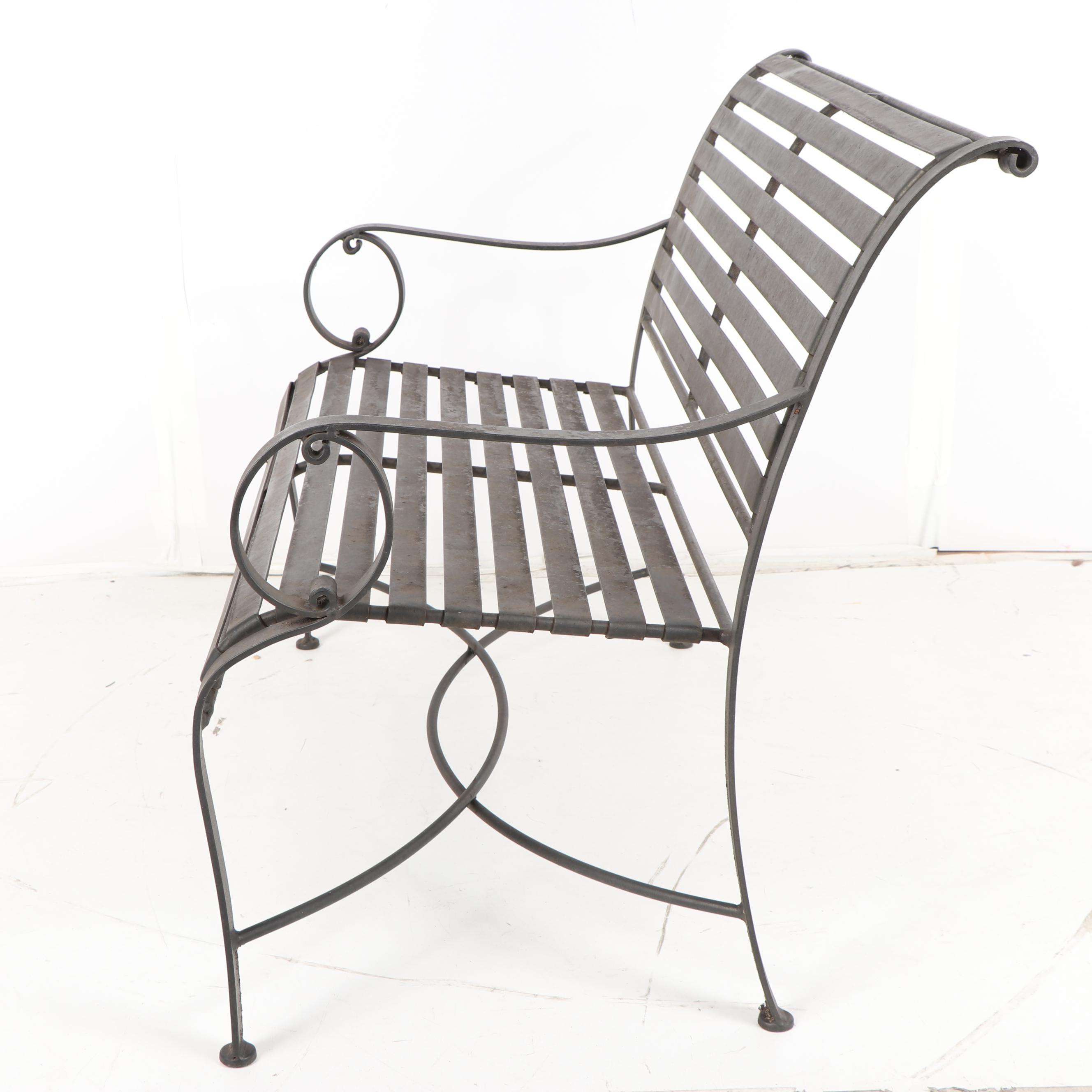 "Summer Classics" Metal Patio Bench and Side Tables