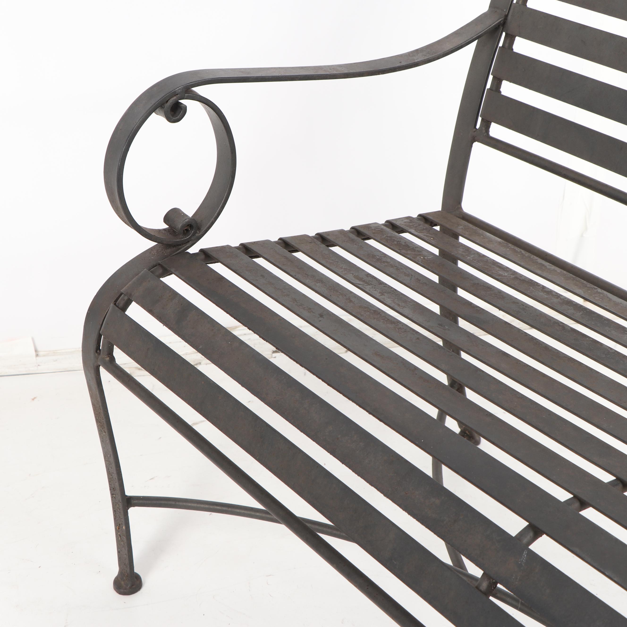 "Summer Classics" Metal Patio Bench and Side Tables