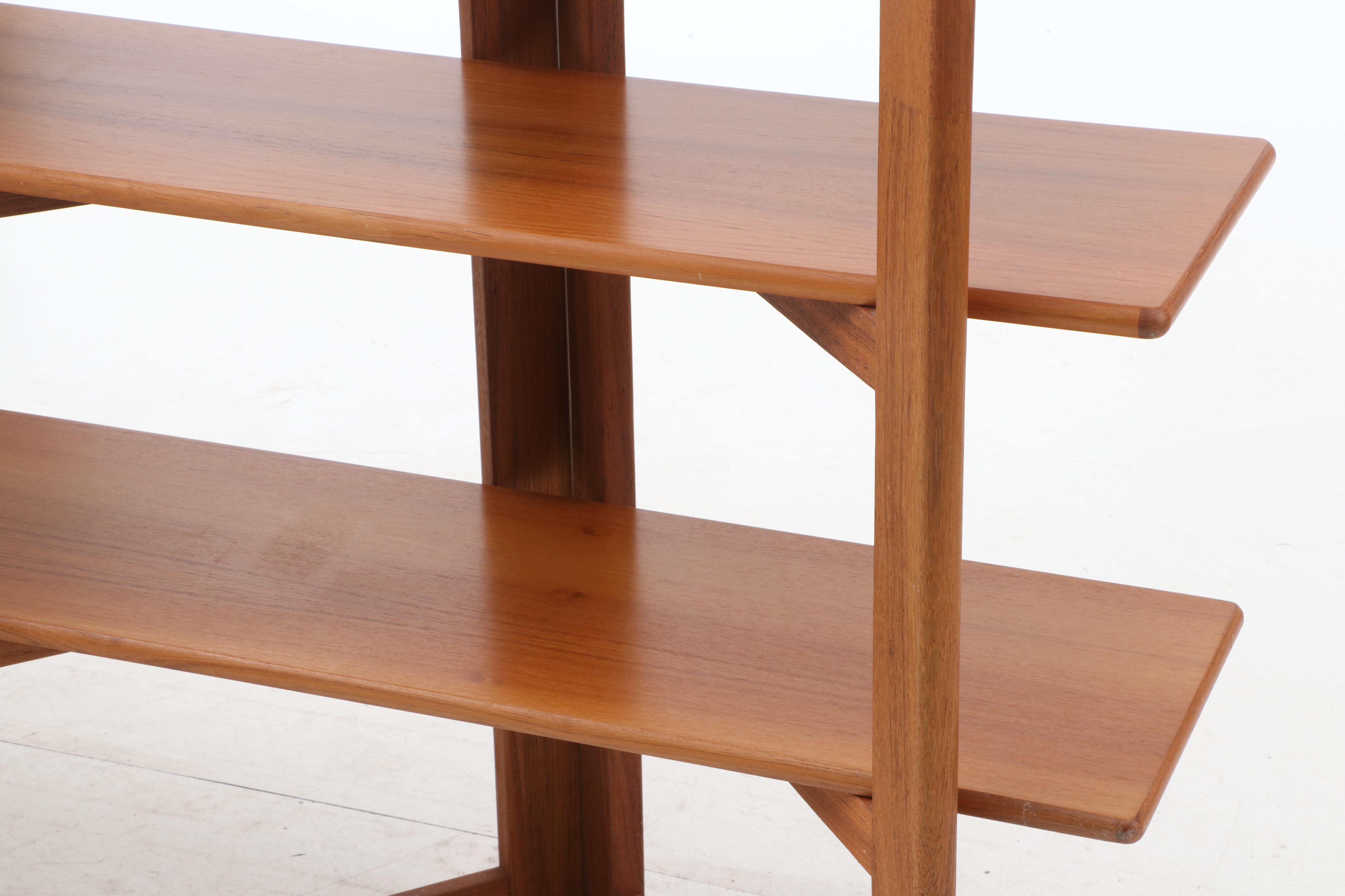 Contemporary Wood Folding Screen Bookshelf