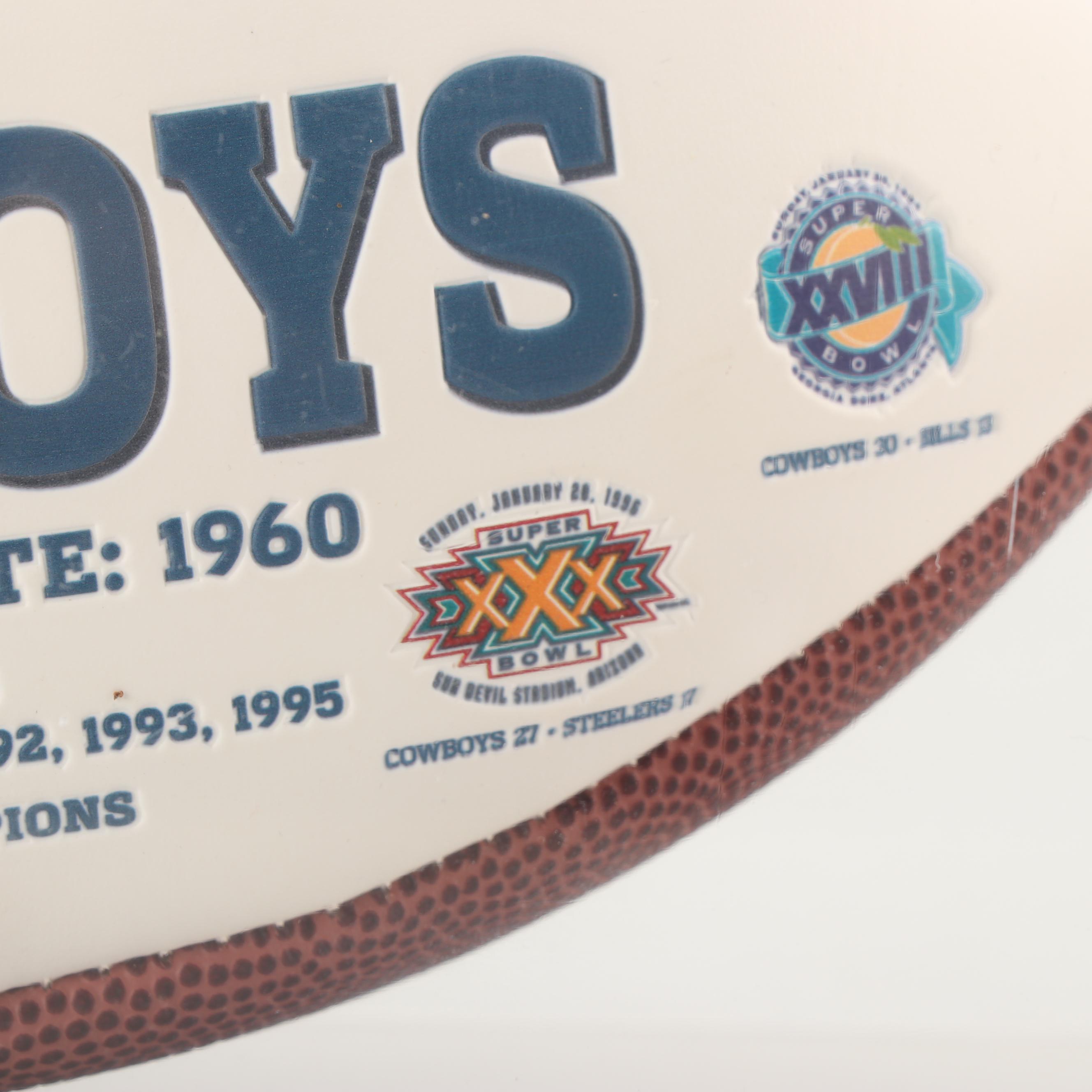 Dallas Cowboys Signature Series Super Bowl XXX Football