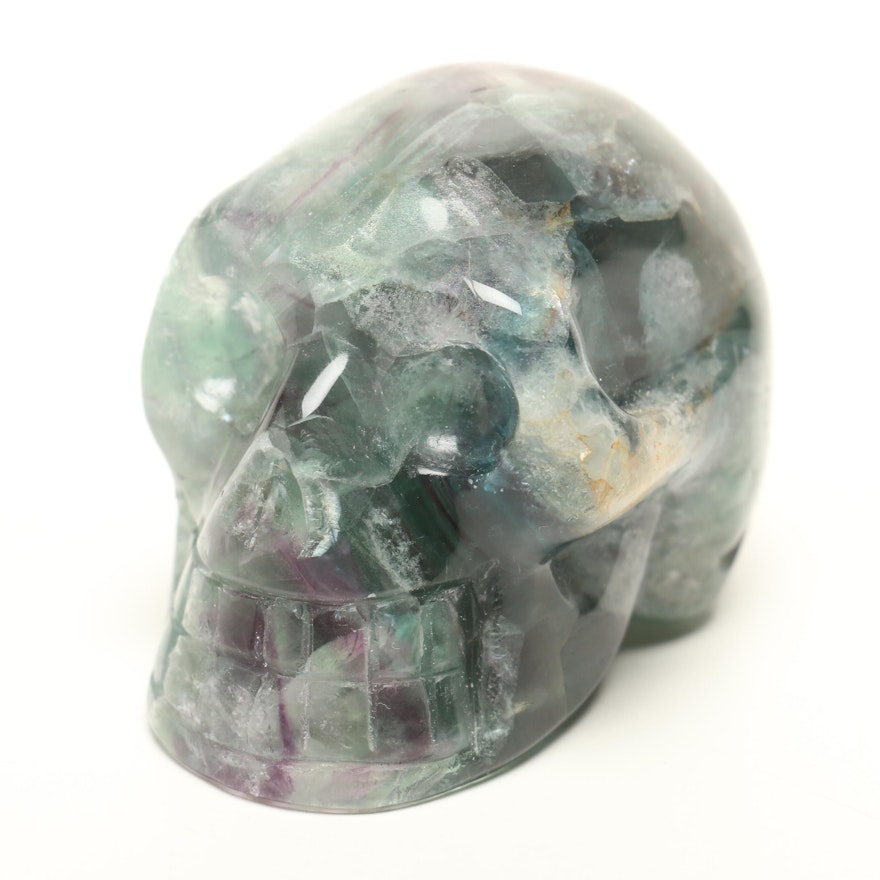 Carved Fluorite Skull