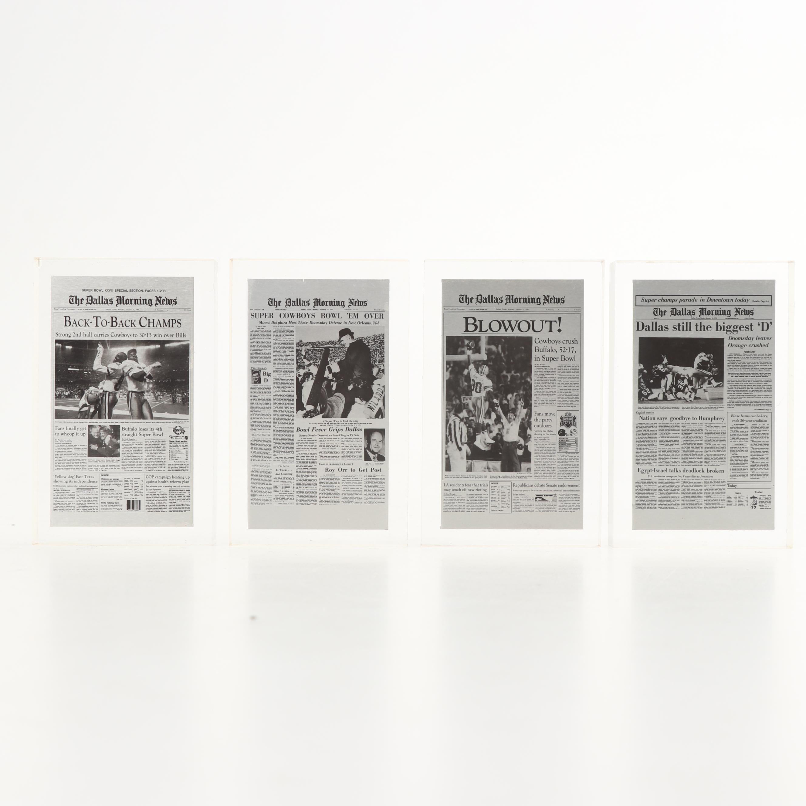 Dallas Cowboys Plaques "Offense of '08", "1977 Team Photo" and More