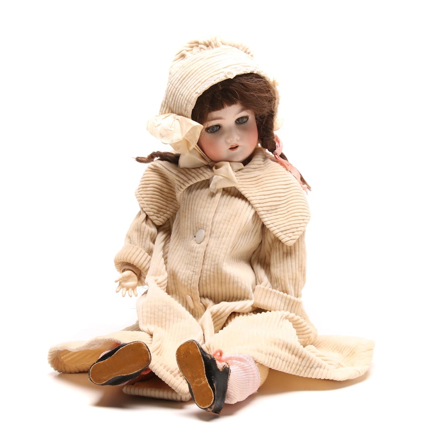 Early 20th Century German Porcelain and Composite Doll