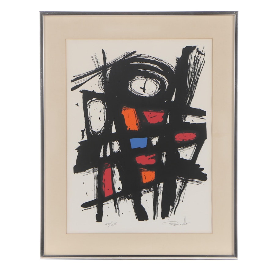 Victor Rosado Abstract Serigraph