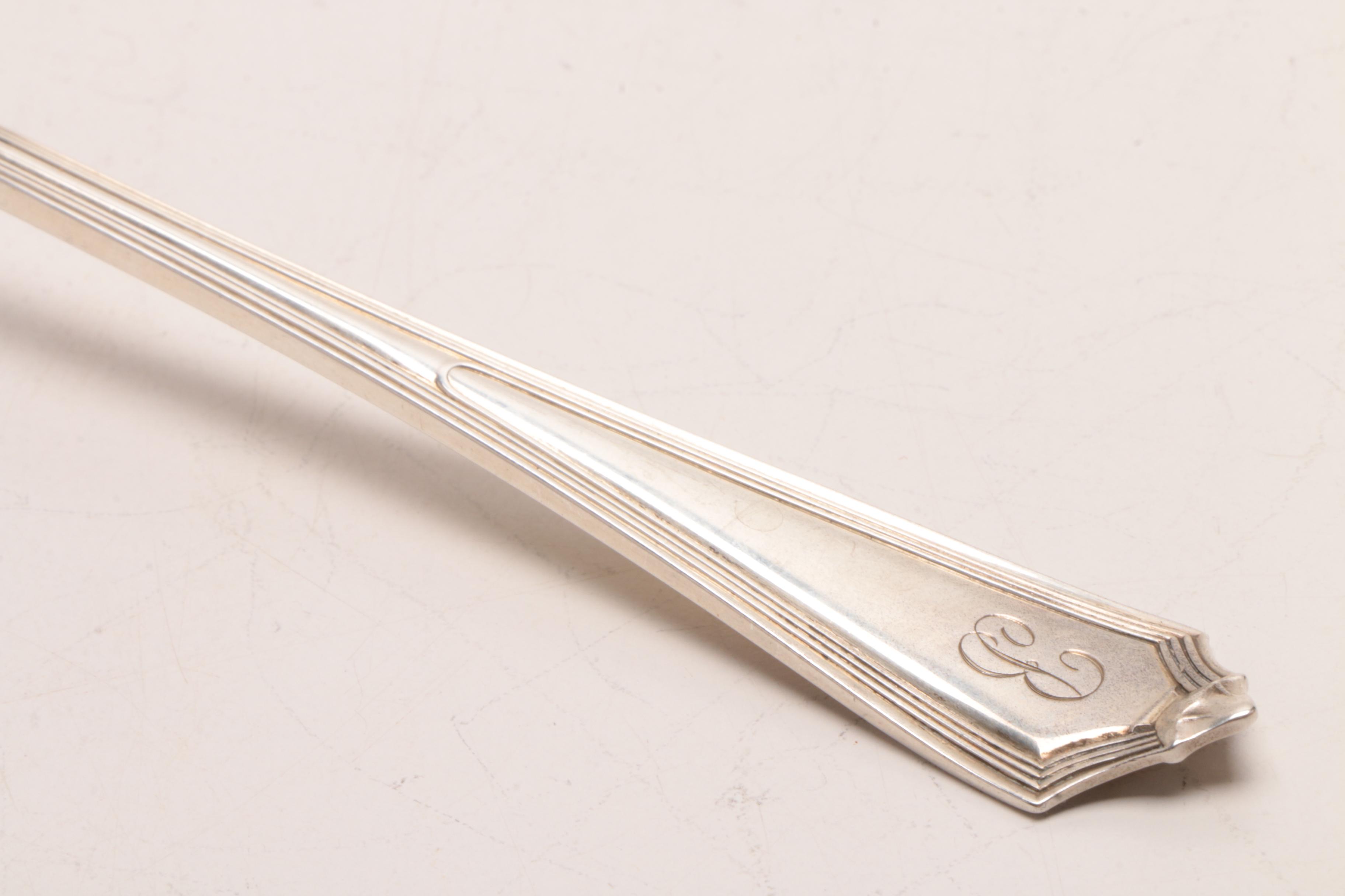 Gorham "Plymouth" and Alvin Mfg. Co. "Edward VII" Sterling Serving Utensils