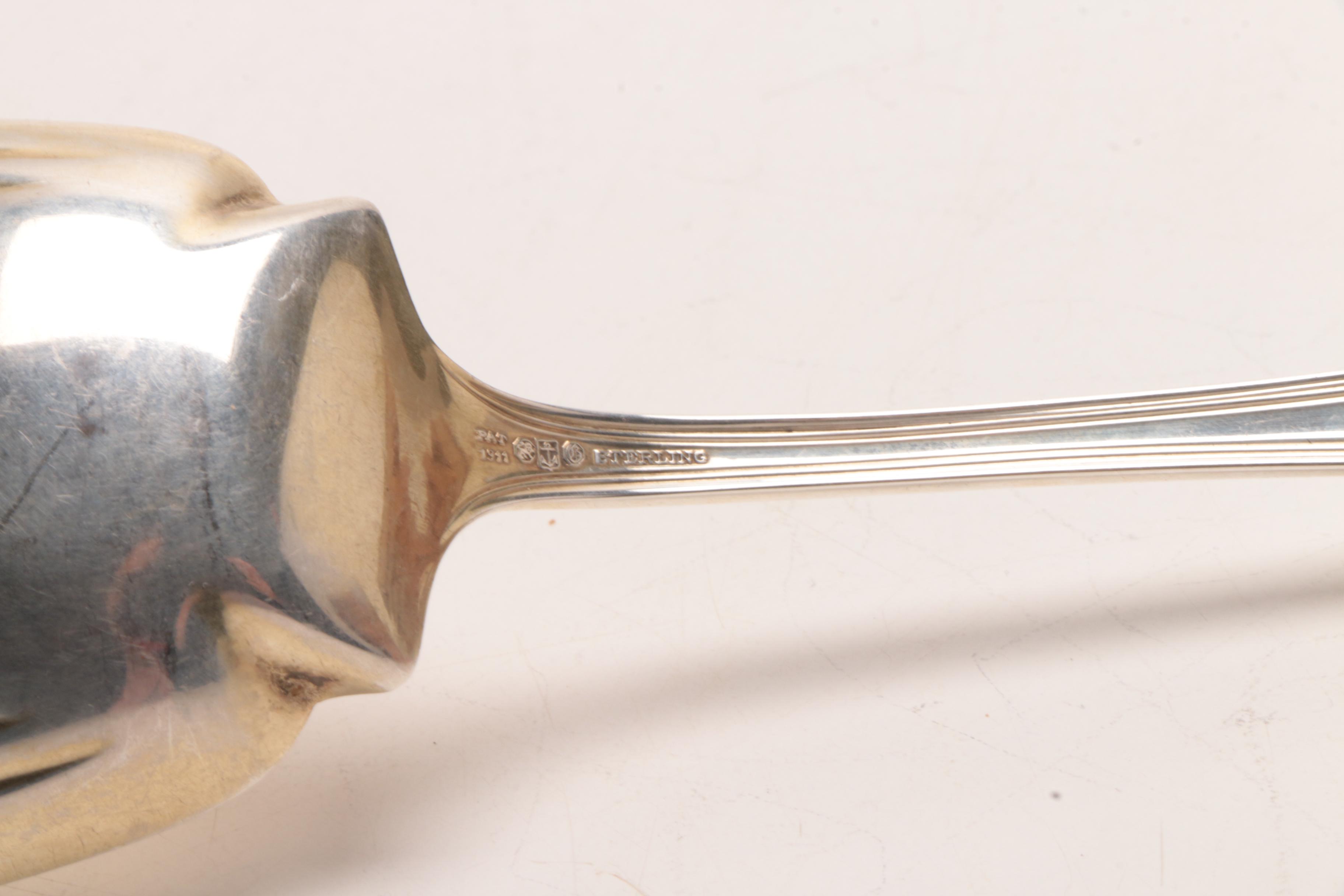 Gorham "Plymouth" and Alvin Mfg. Co. "Edward VII" Sterling Serving Utensils